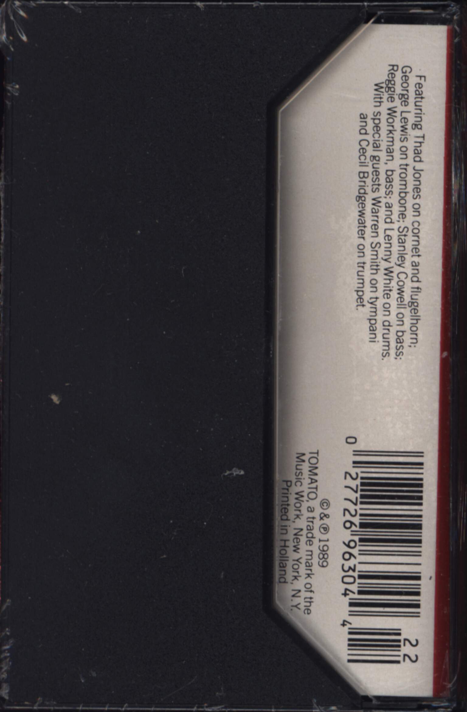 Thad Jones: A Tribute To Monk And Bird, Compact Cassette