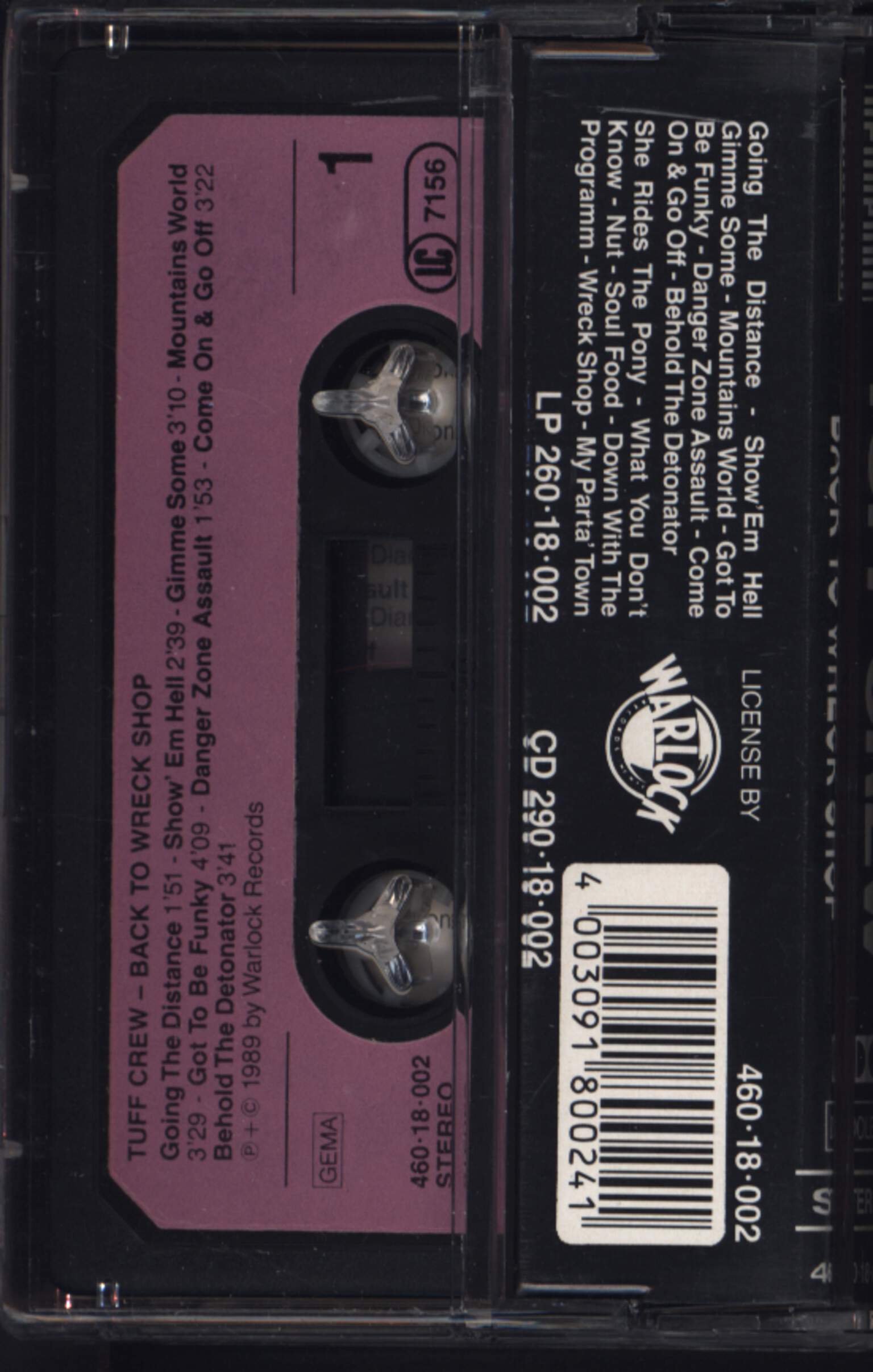 Tuff Crew: Back To Wreck Shop, Compact Cassette