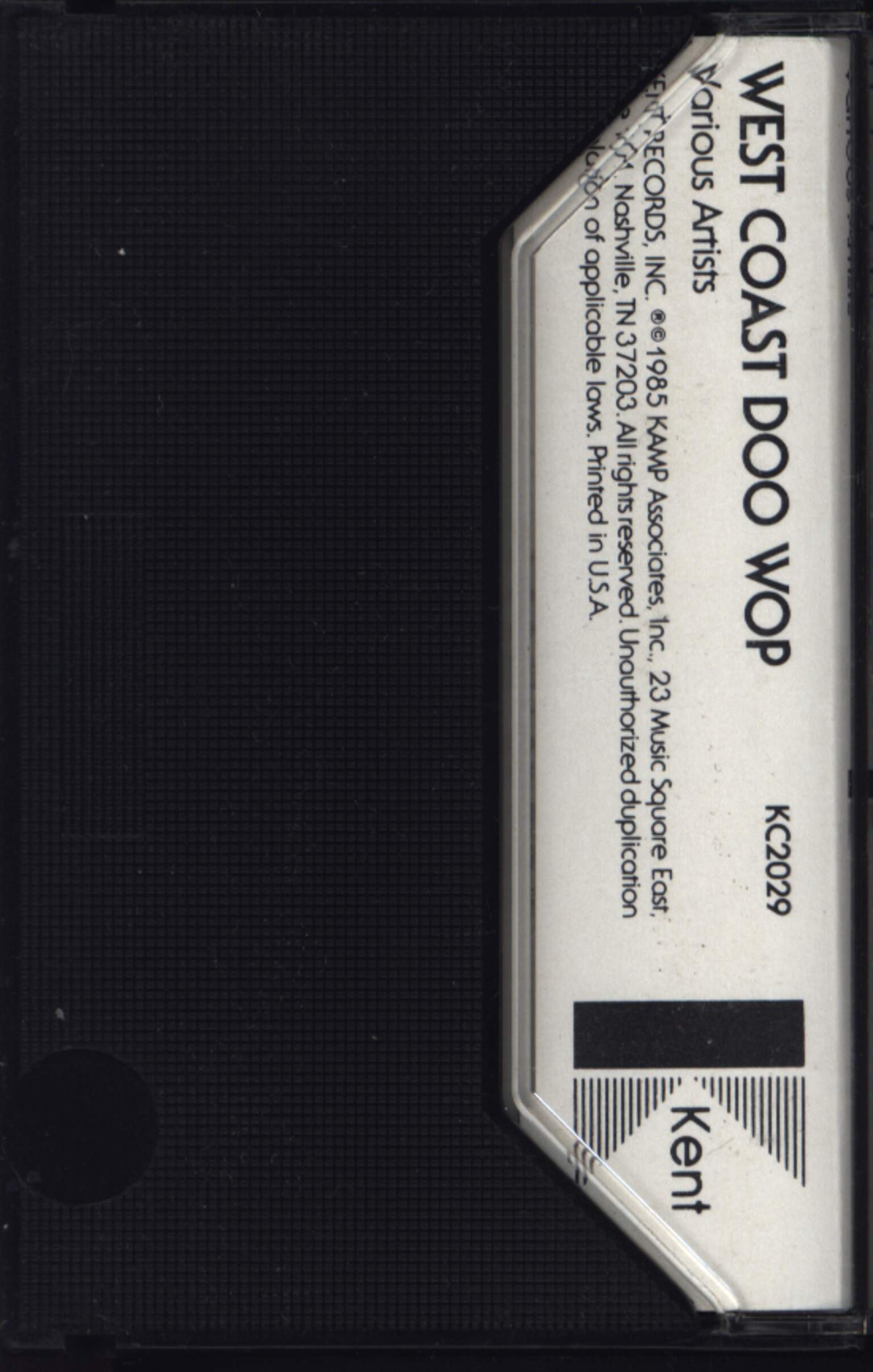Various: West Coast Doo Wop, Tape