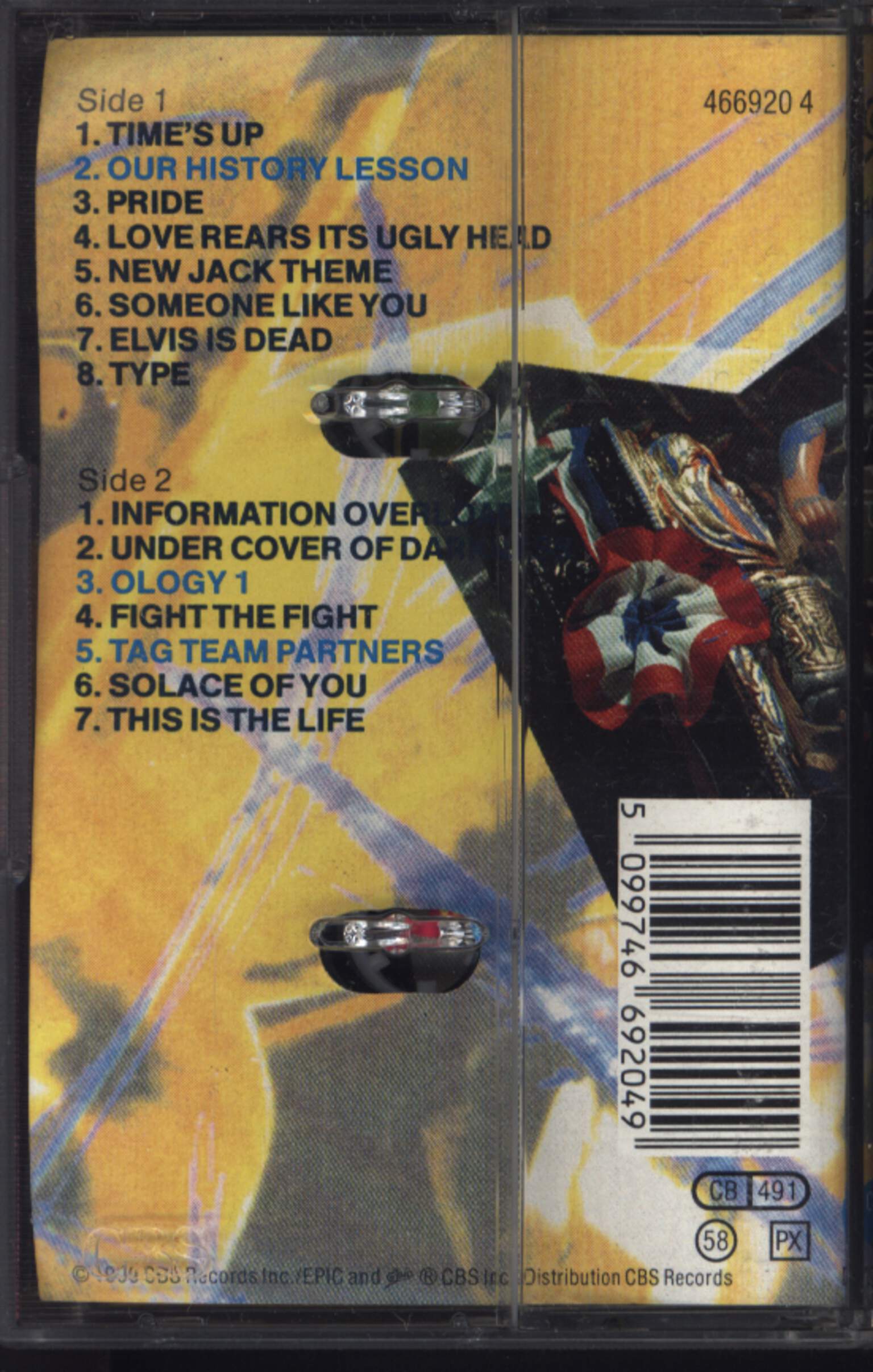 Living Colour: Times Up, Tape