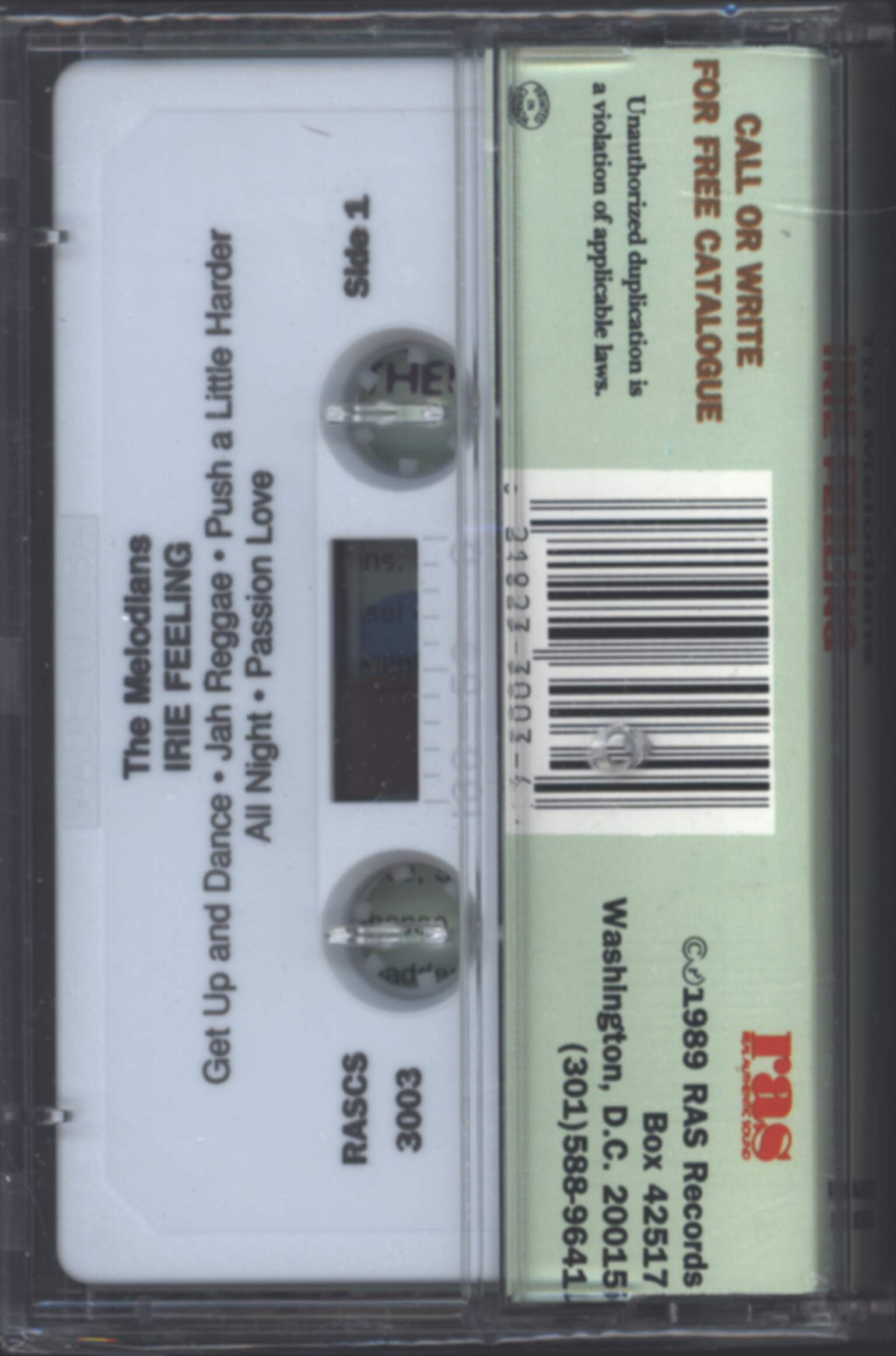 The Melodians: Irie Feeling, Compact Cassette
