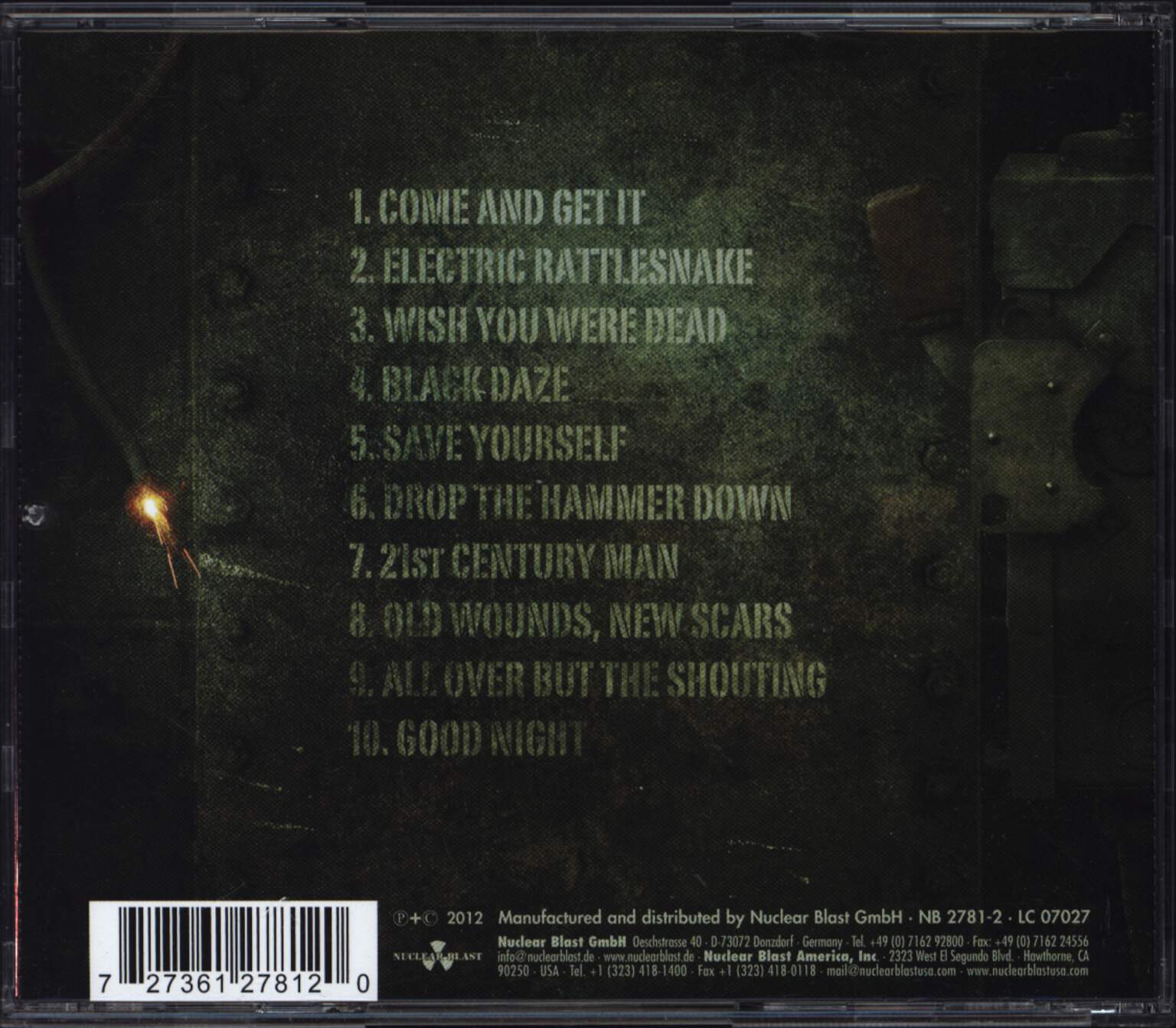 Overkill: The Electric Age, CD
