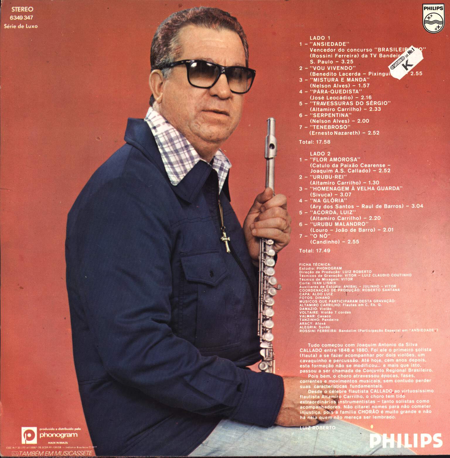 Altamiro Carrilho: Antologia Do Chorinho Vol.2, LP (Vinyl)