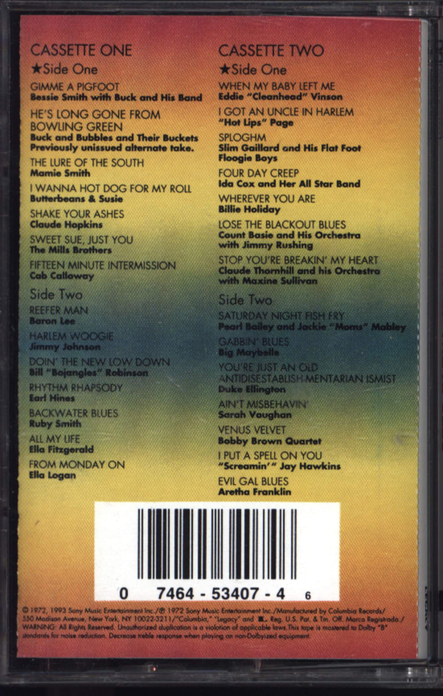 Various: Stars Of The Apollo Theatre, 2×Tape