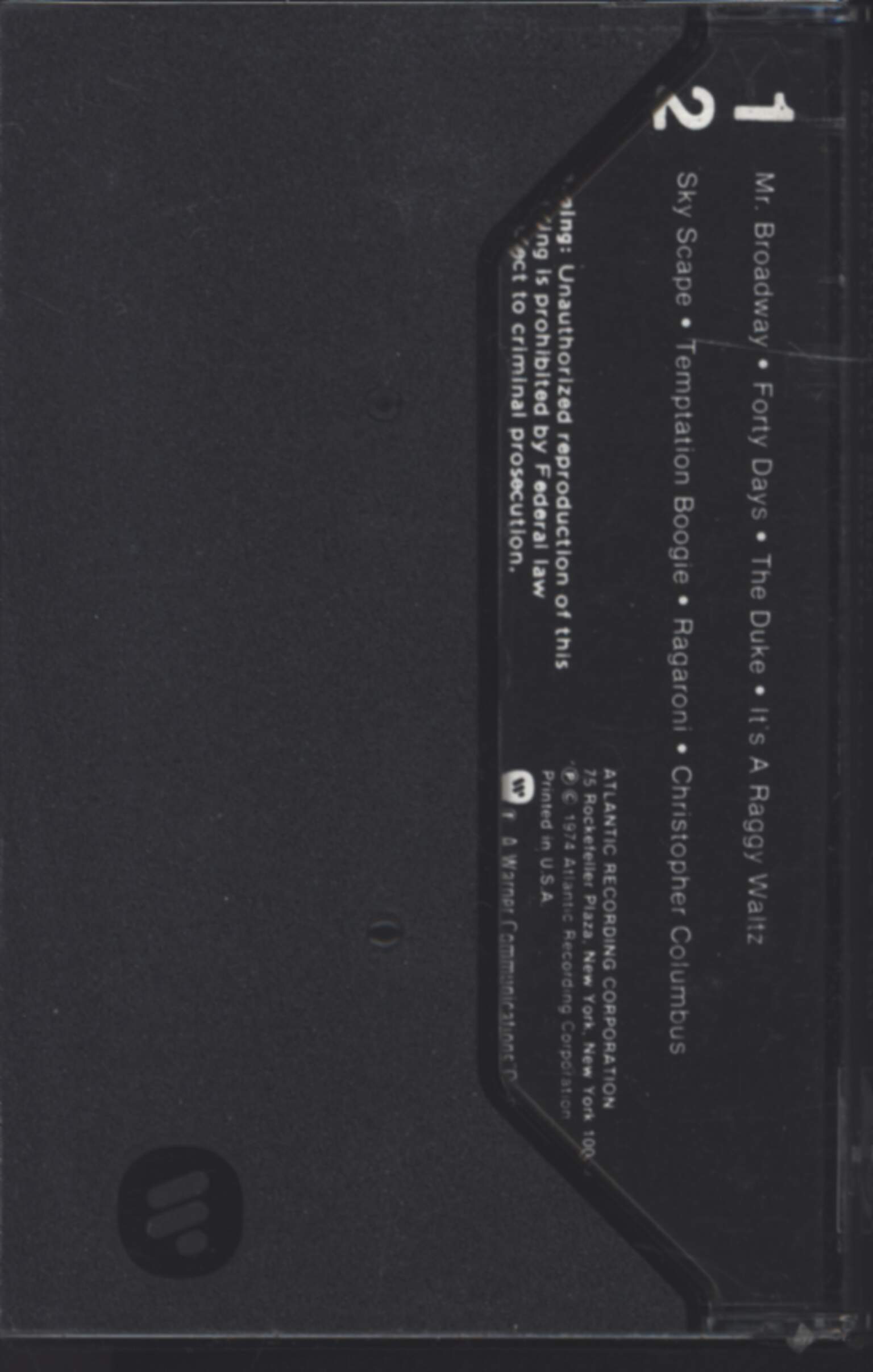 Dave Brubeck: Two Generations Of Brubeck " Brother, The Great Spirit Made Us All"., Tape