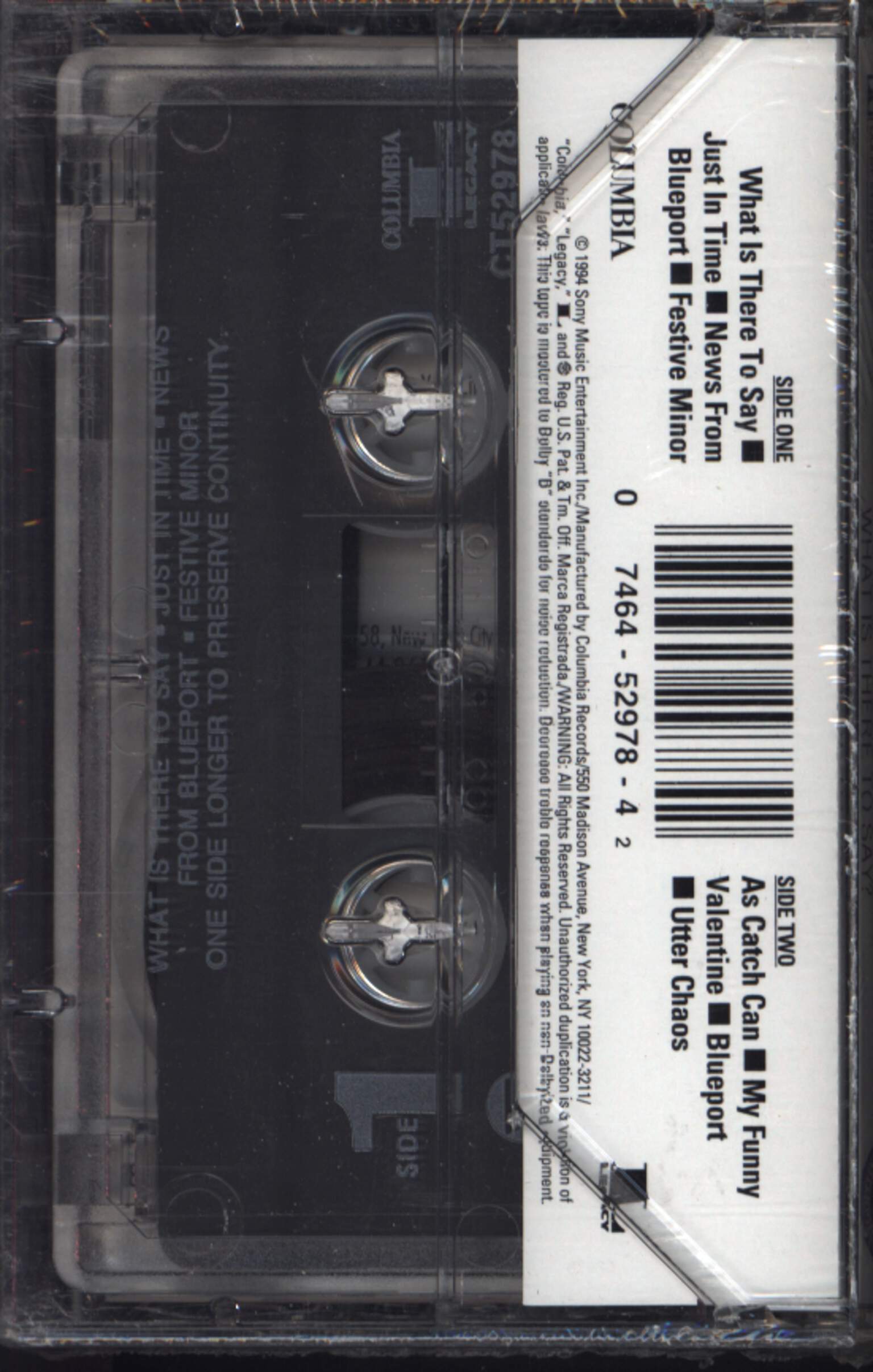 Gerry Mulligan Quartet: What Is There To Say?, Tape