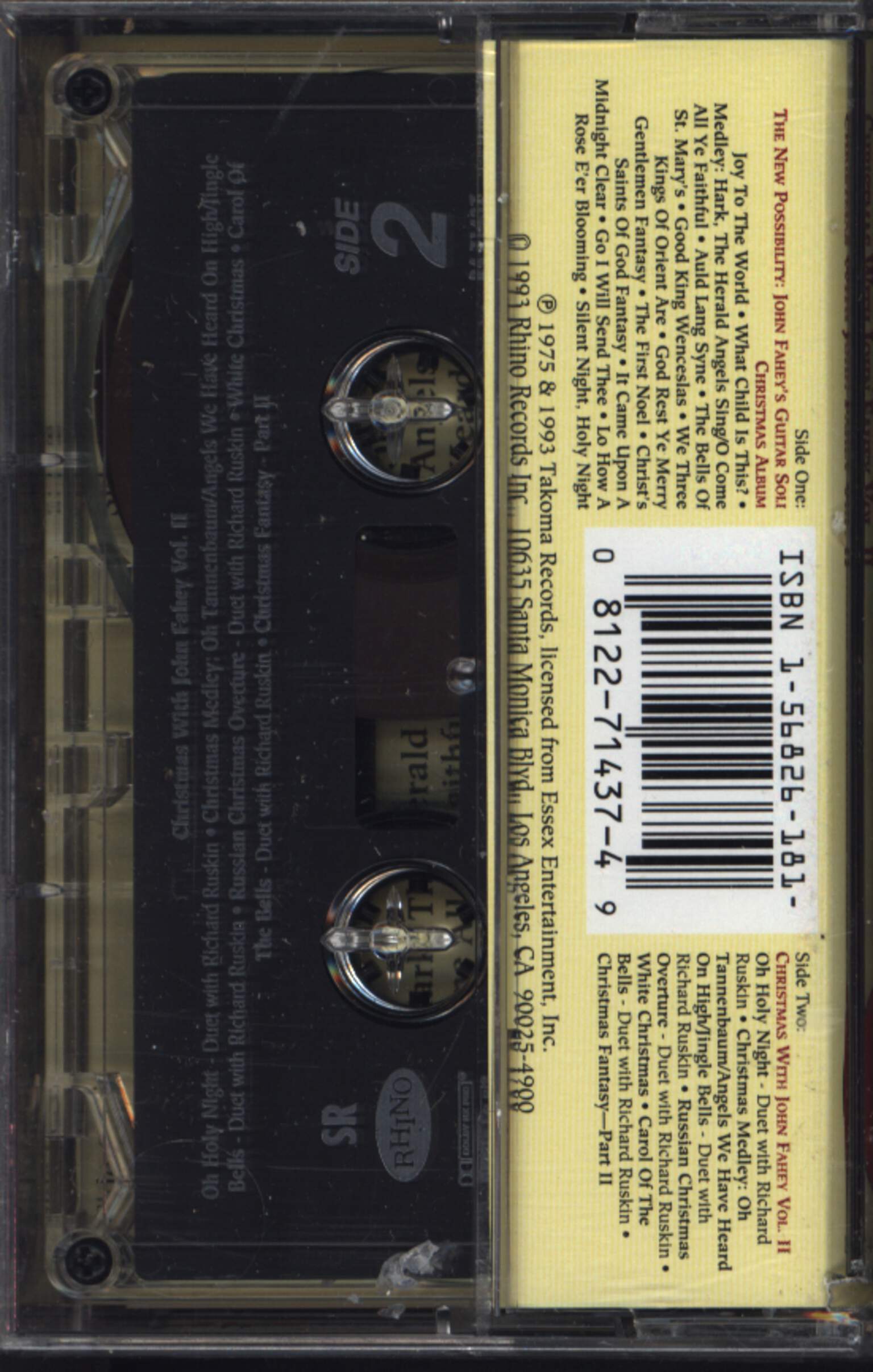 John Fahey: The New Possibility: John Fahey's Guitar Soli Christmas Album/Christmas With John Fahey Vol. II, Tape