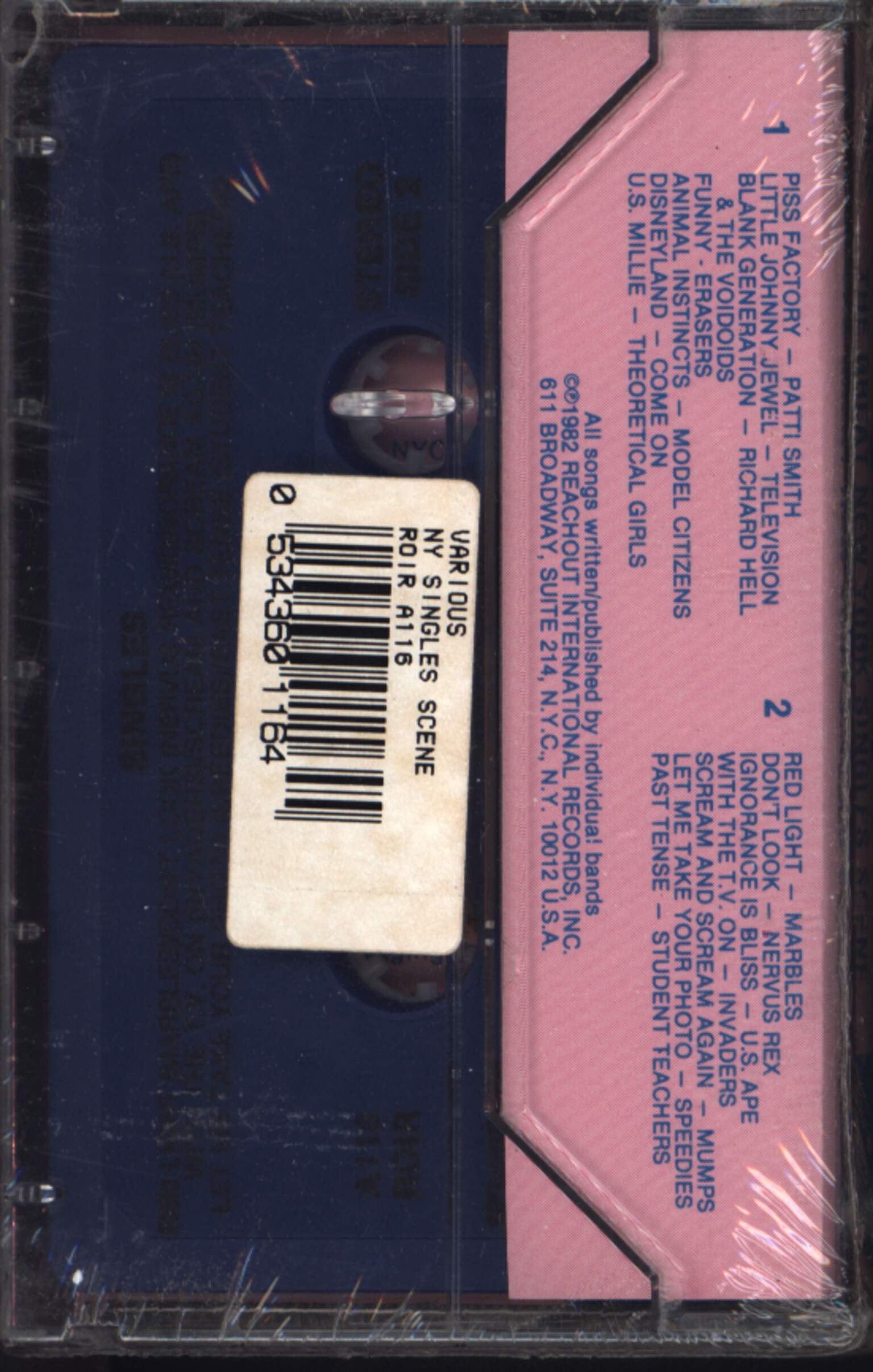 Various: Singles: The Great New York Singles Scene, Compact Cassette