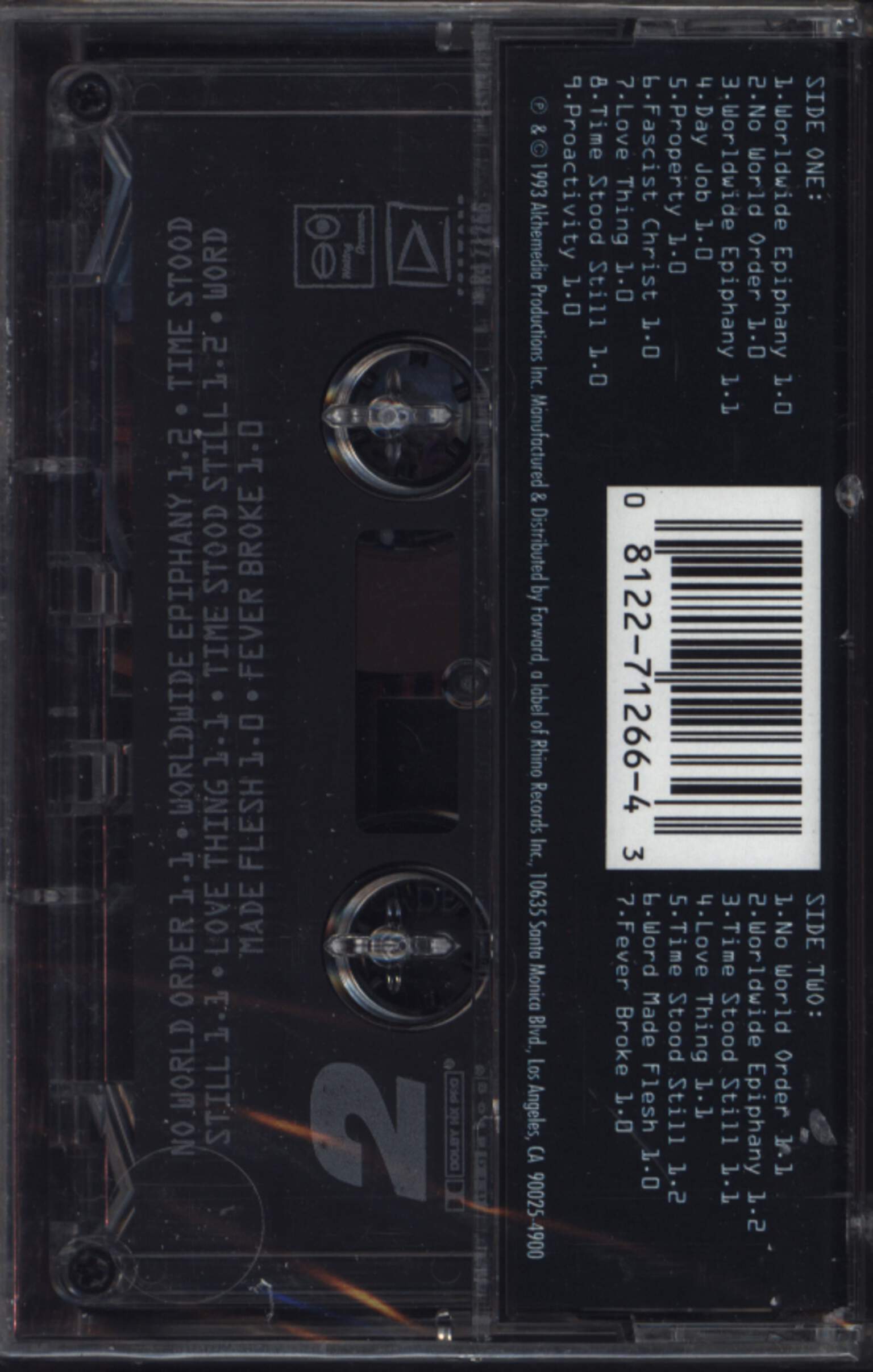 Todd Rundgren: No World Order, Compact Cassette