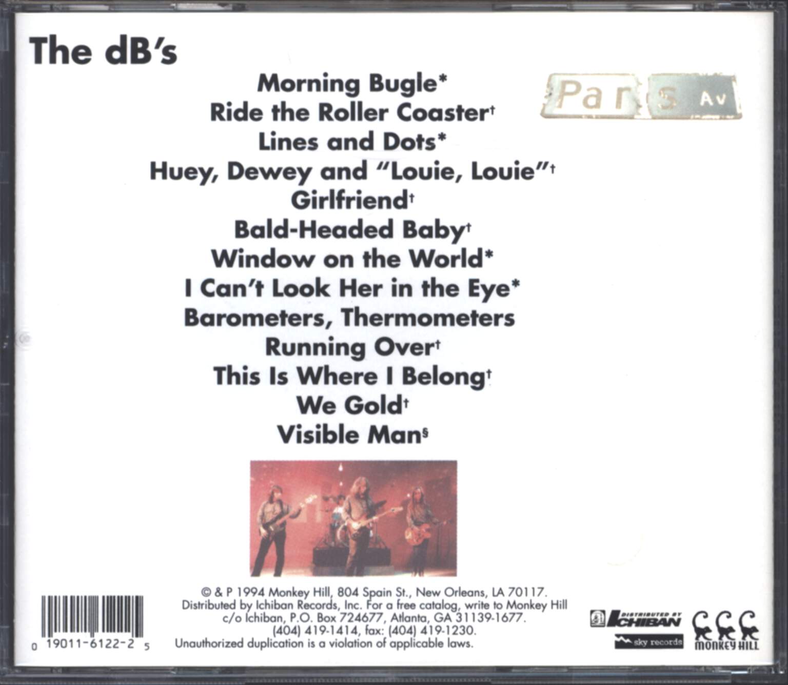 The dB's: Paris Avenue, CD