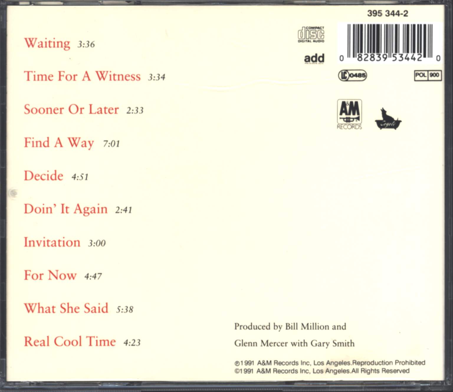 The Feelies: Time For A Witness, CD