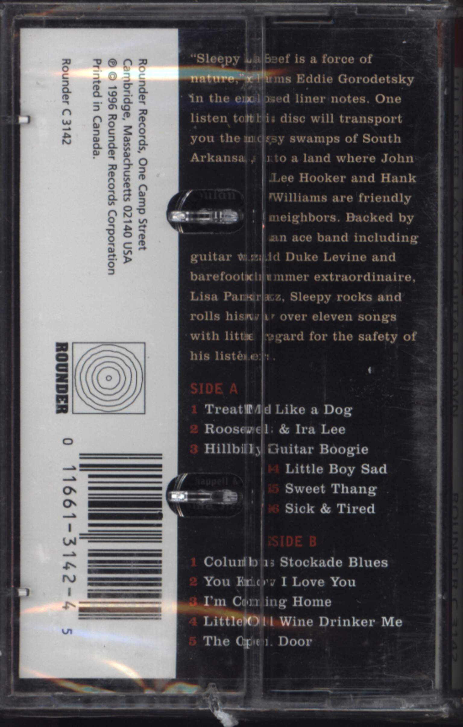 Sleepy La Beef: I'll Never Lay My Guitar Down, Compact Cassette