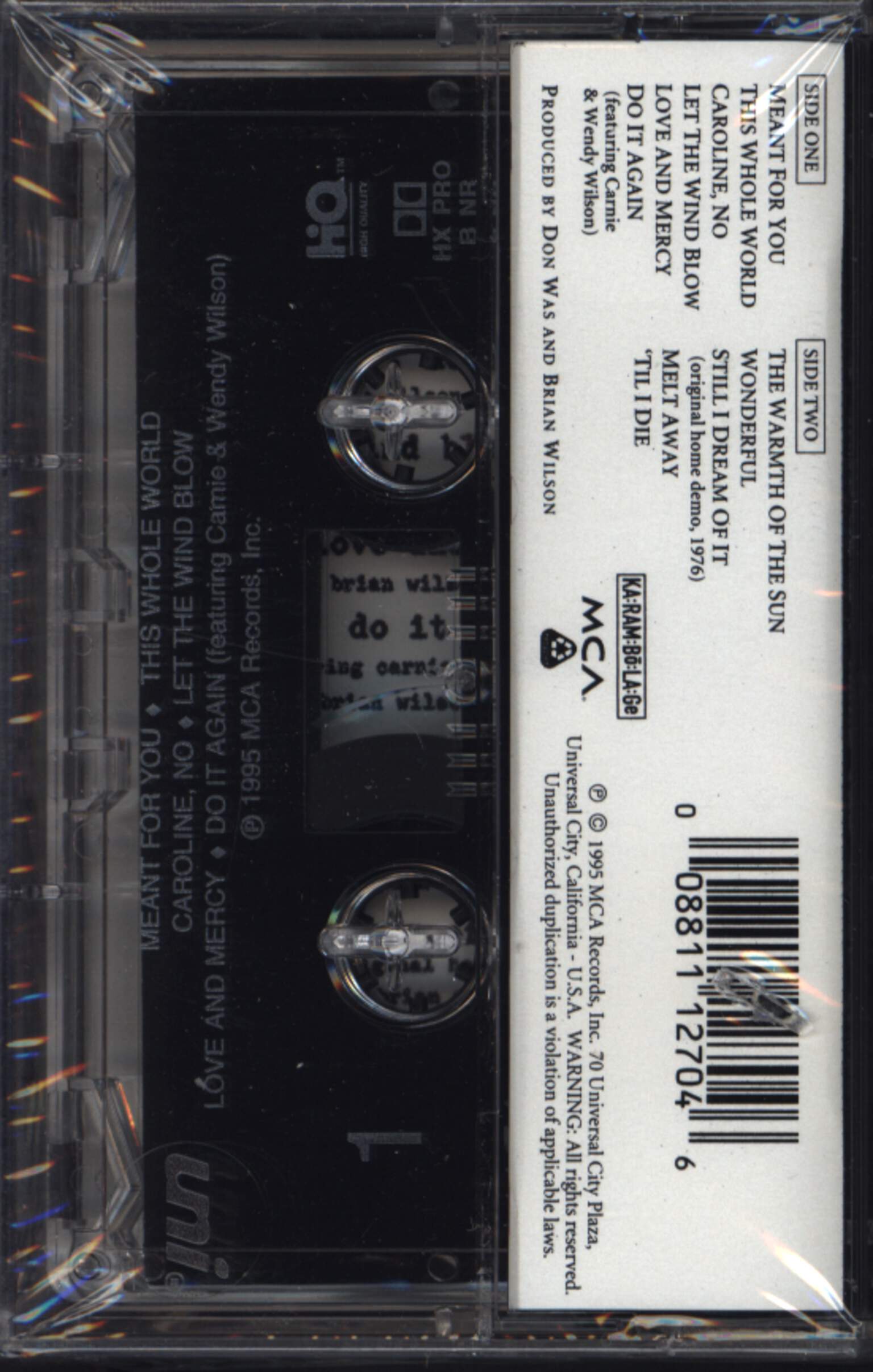 Brian Wilson: I Just Wasn't Made For These Times, Compact Cassette