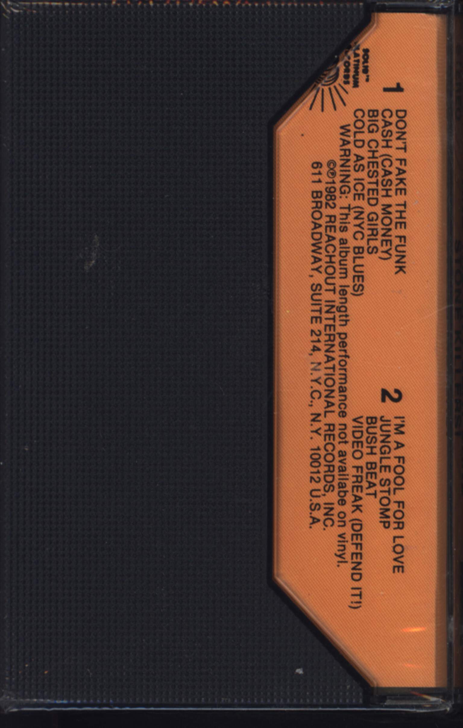 Prince Charles and the City Beat Band: Stone Killers!, Compact Cassette