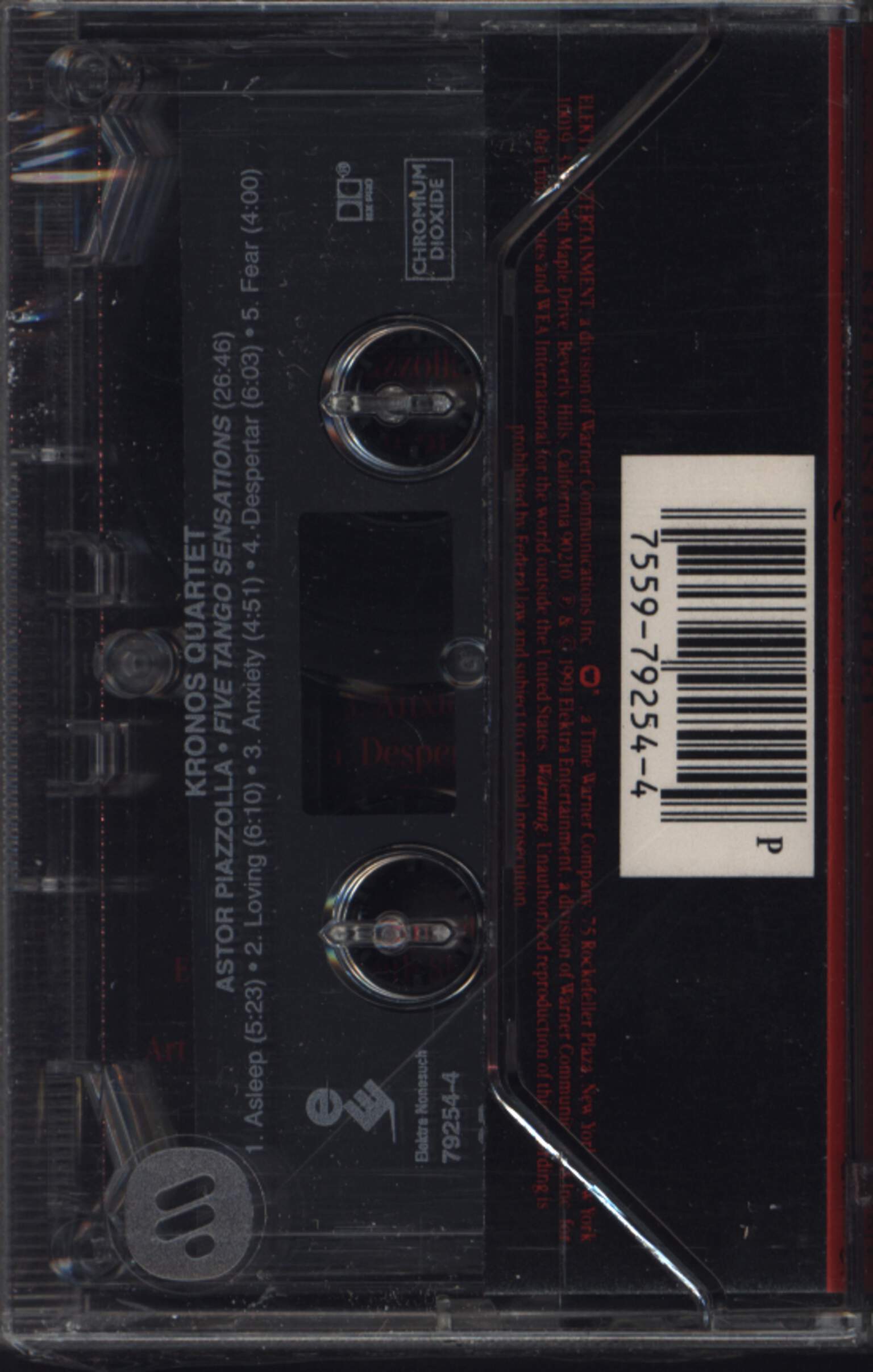 Kronos Quartet: Five Tango Sensations, Tape