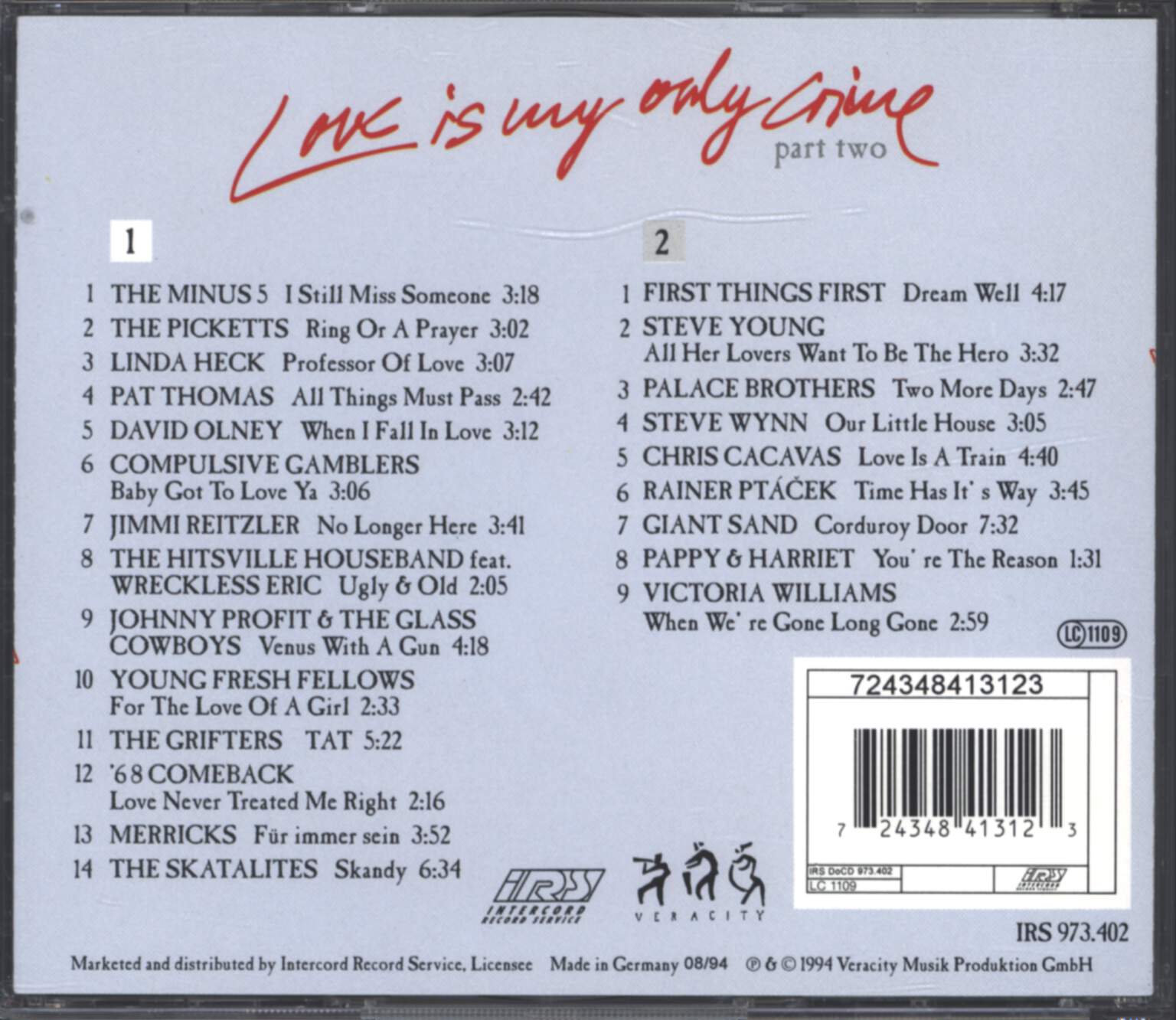 Various: Love Is My Only Crime - Part Two, CD