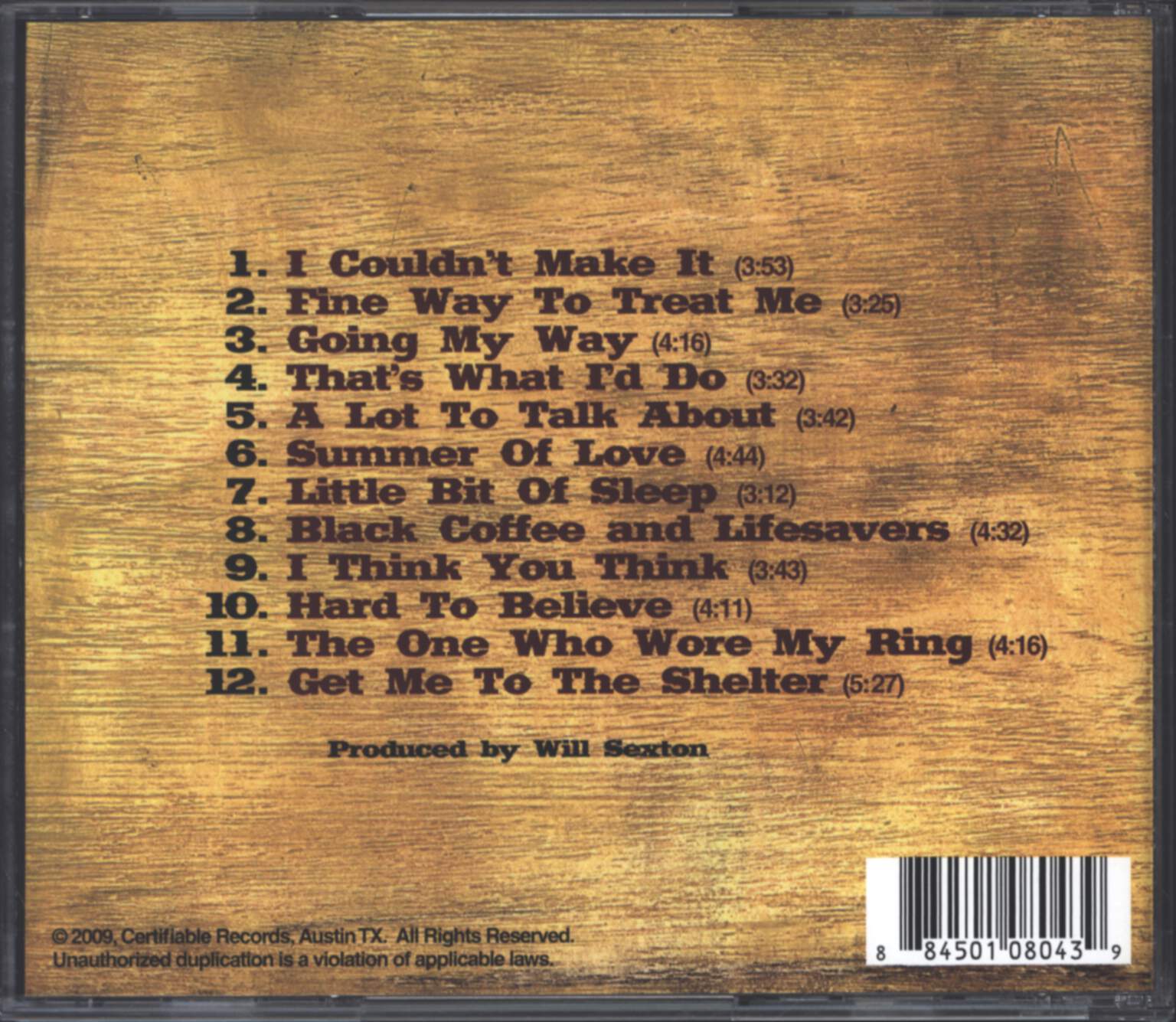 Randy Weeks: Going My Way, CD
