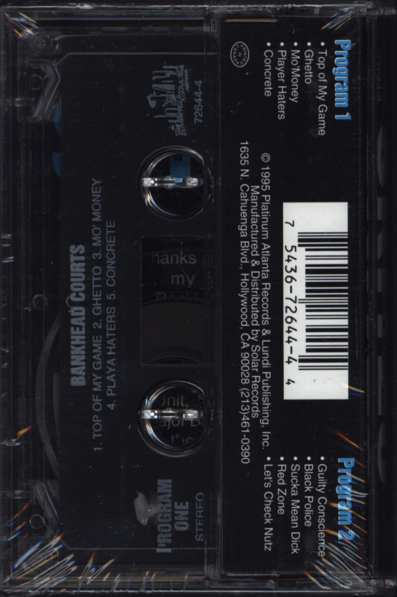 Skitzo: Bankhead Courts, Compact Cassette