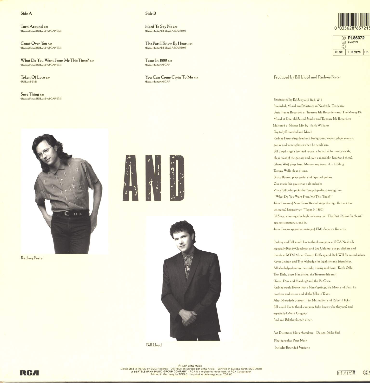 Foster And Lloyd: Foster And Lloyd, LP (Vinyl)