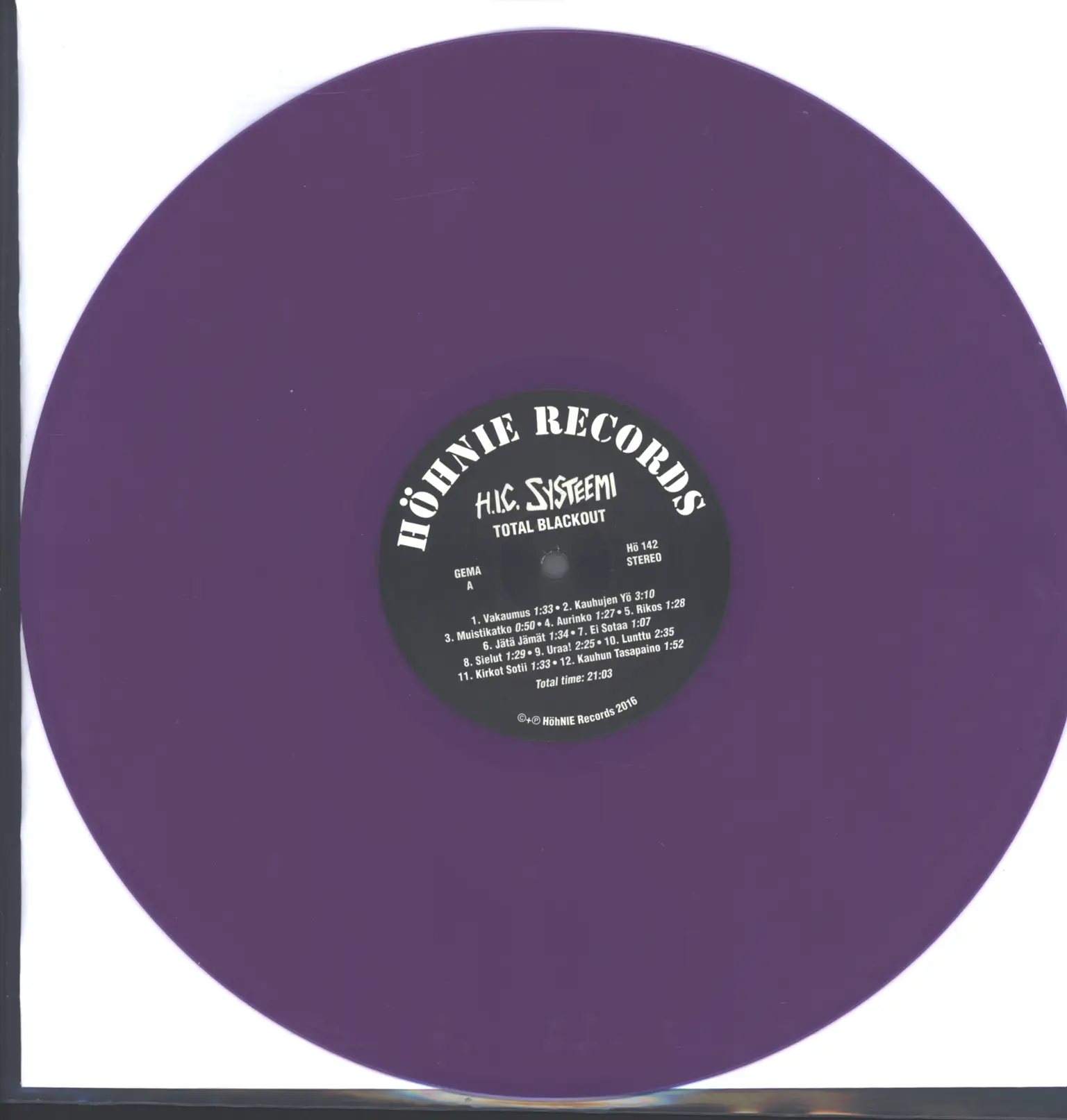 H.I.C. Systeemi: Total Blackout, LP (Vinyl)