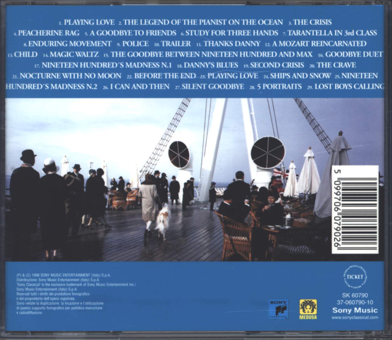 Ennio Morricone: La Leggenda Del Pianista Sull'Oceano, CD