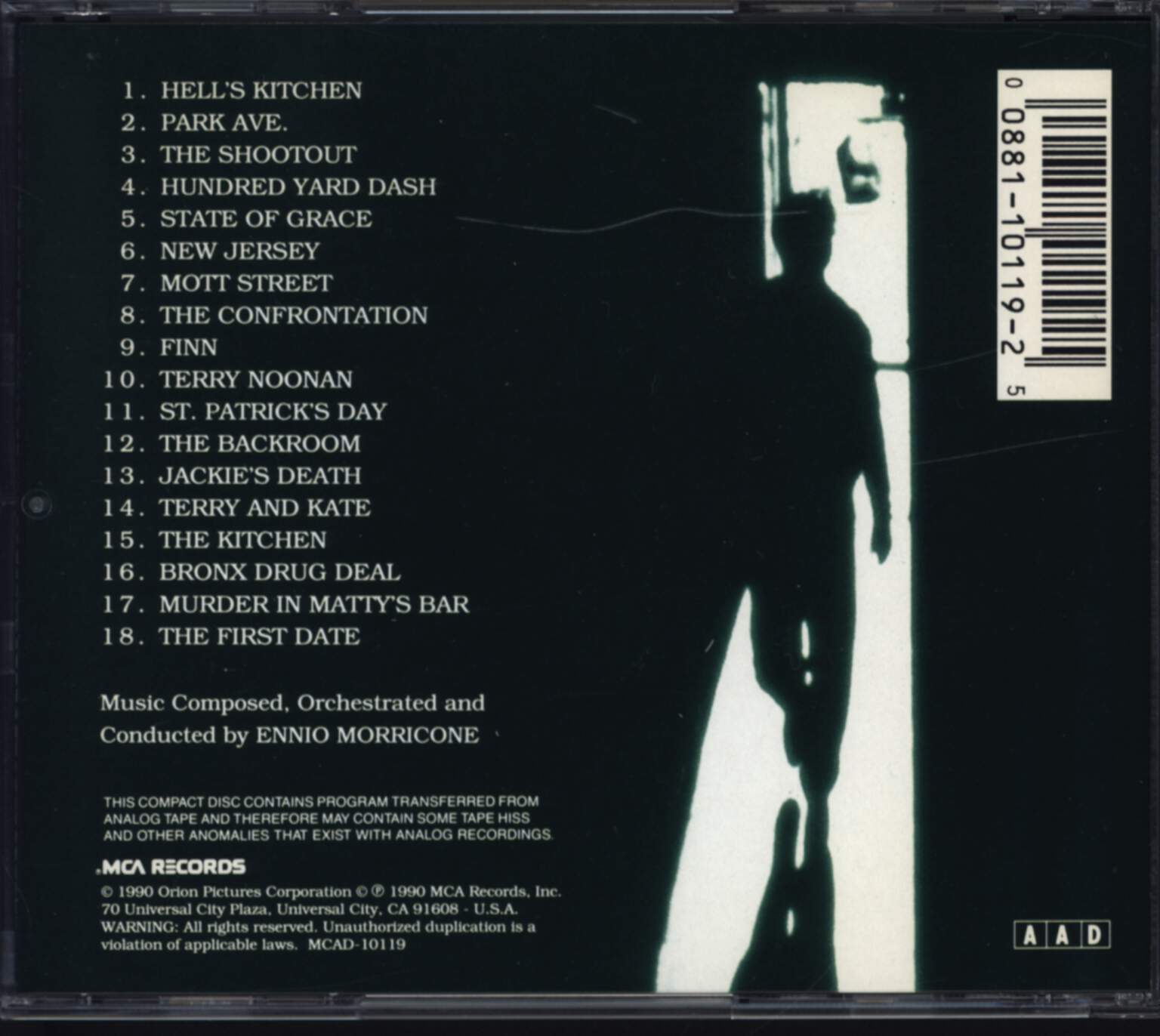 Ennio Morricone: State Of Grace (Original Soundtrack), CD