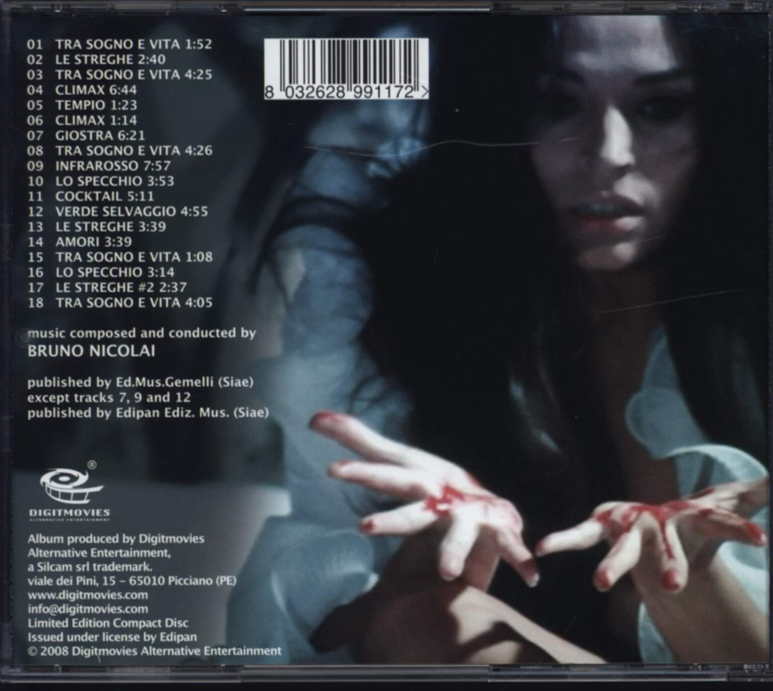 Bruno Nicolai: Les Cauchemars Naissent La Nuit - Nightmares Come At Night (Original Soundtrack), CD