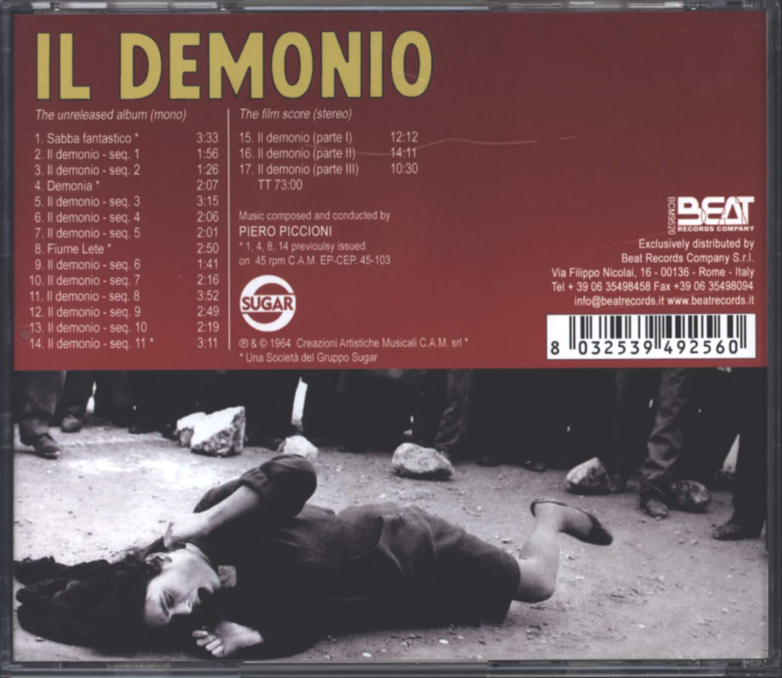 Piero Piccioni: Il Demonio (Original Soundtrack), CD