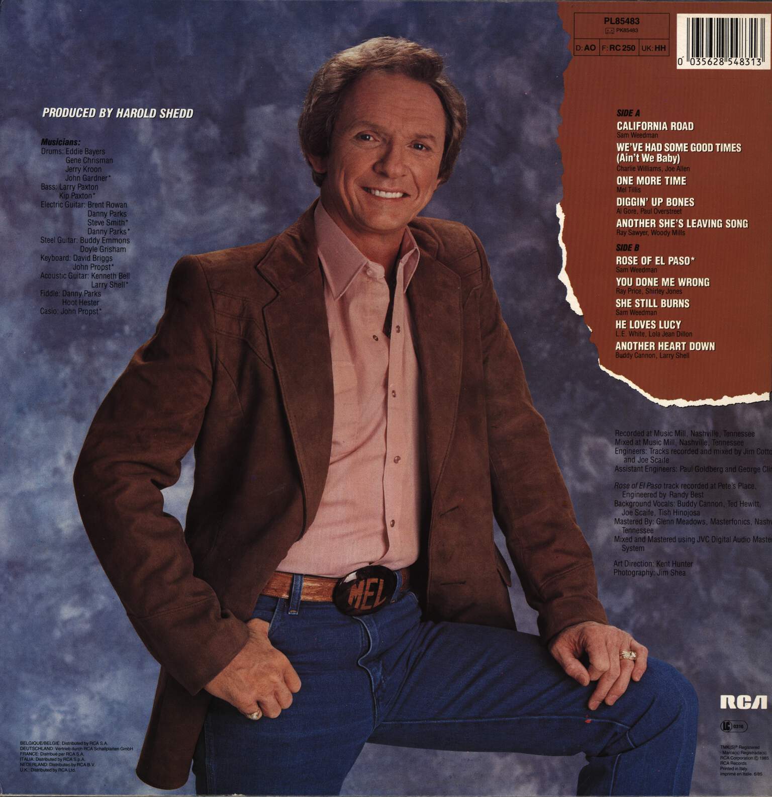 Mel Tillis: California Road, LP (Vinyl)