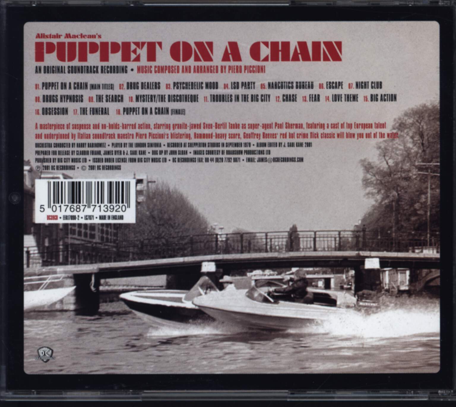 Piero Piccioni: Puppet On A Chain (Die Ratten von Amsterdam), CD