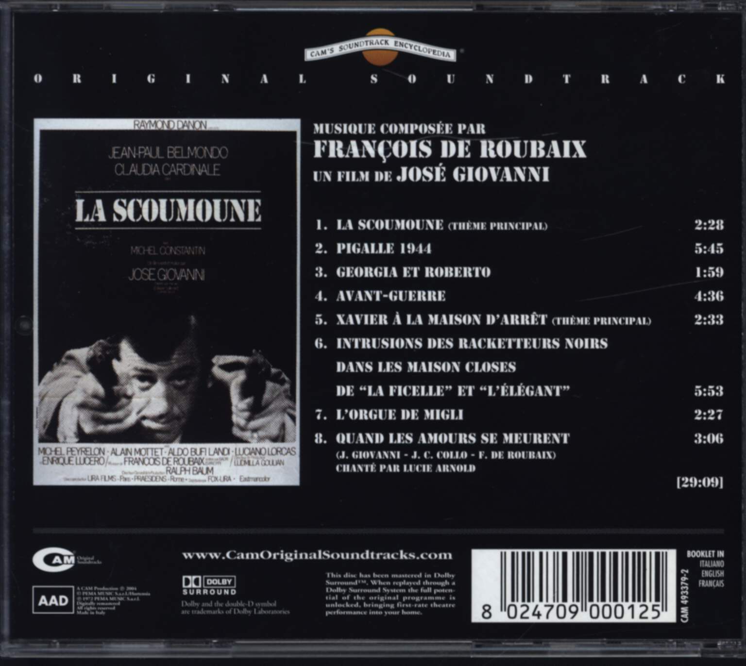 François De Roubaix: La Scoumoune, CD