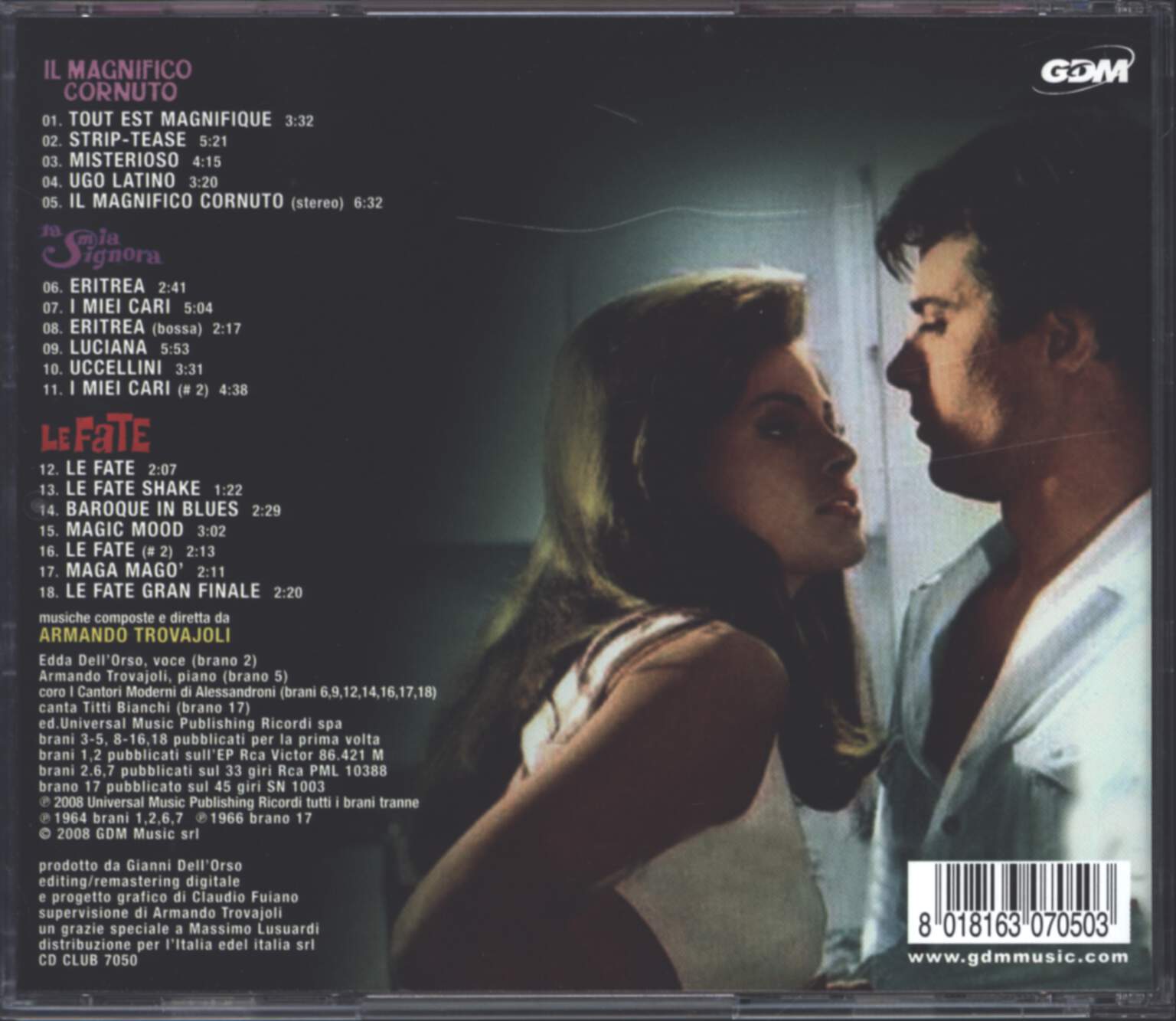 Armando Trovaioli: Il Magnifico Cornuto / La Mia Signora / Le Fate (Colonne Sonore Originali), CD