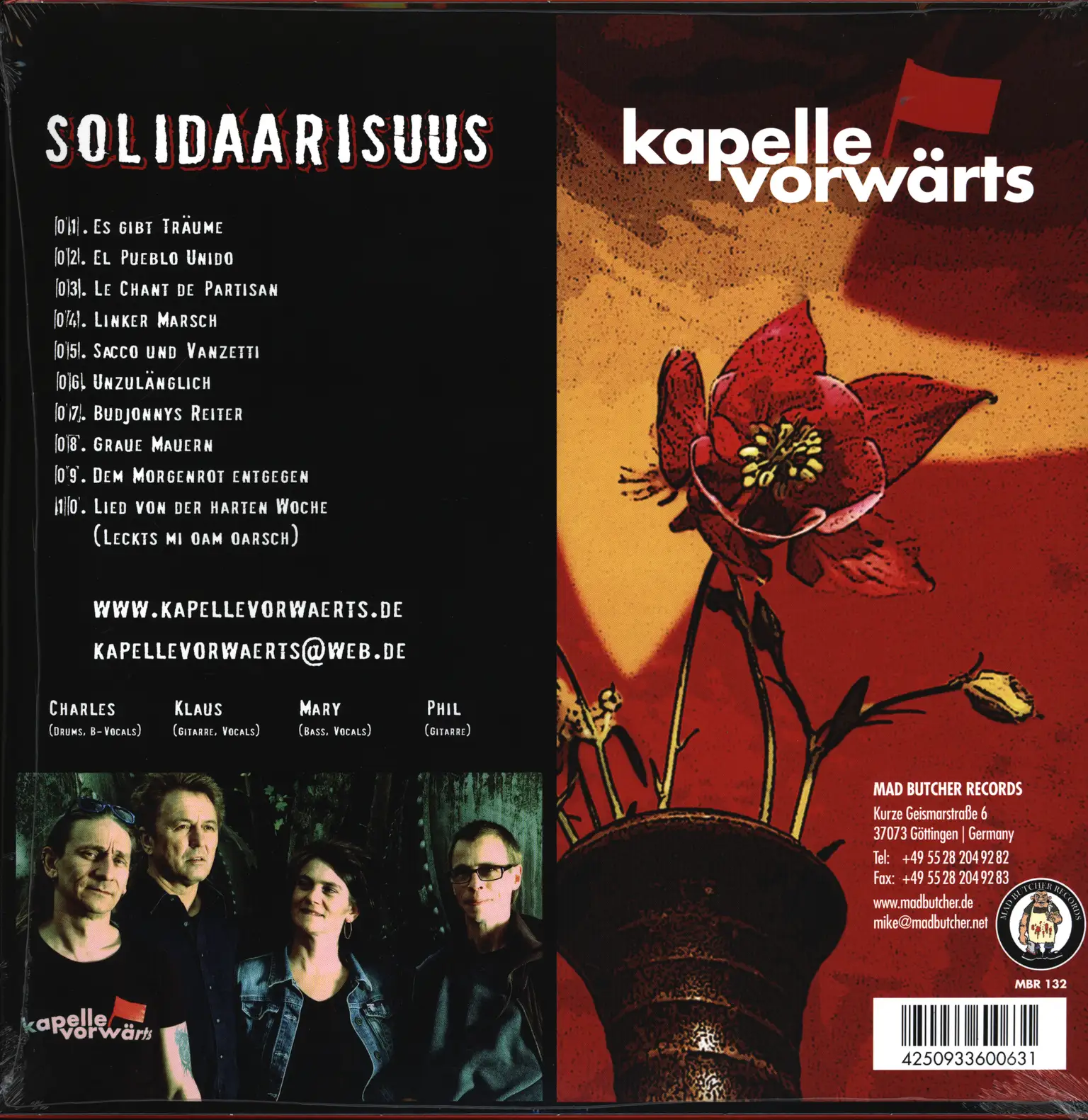Kapelle Vorwärts: Solidaarisuus, LP (Vinyl)