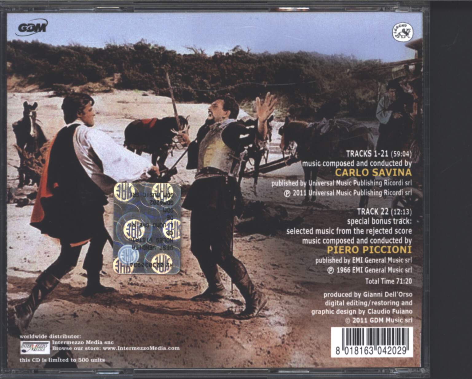 Carlo Savina: L'Uomo Che Ride, CD