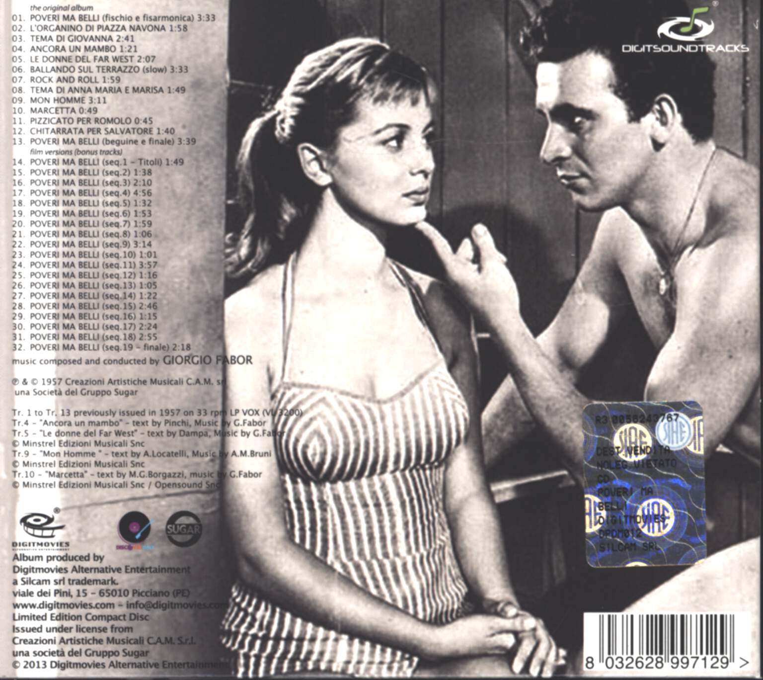Giorgio Fabor: Poveri Ma Belli (Original Motion Picture Score), CD