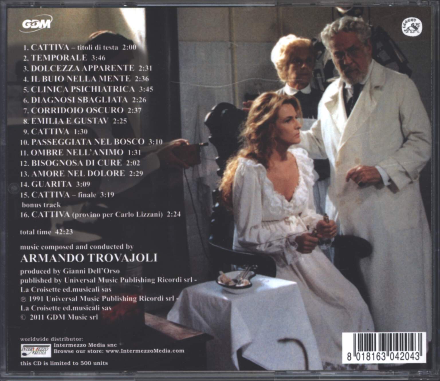 Armando Trovaioli: Cattiva, CD