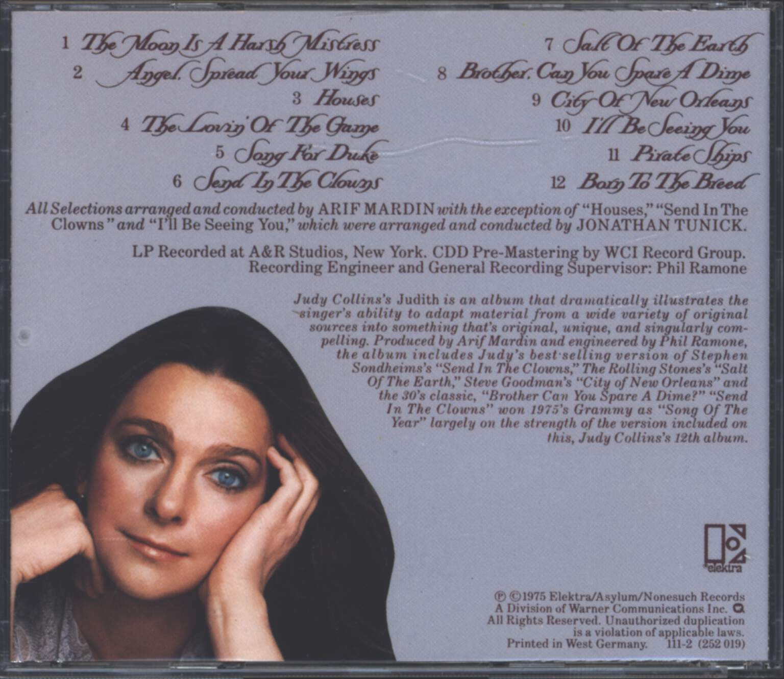 Judy Collins: Judith, CD