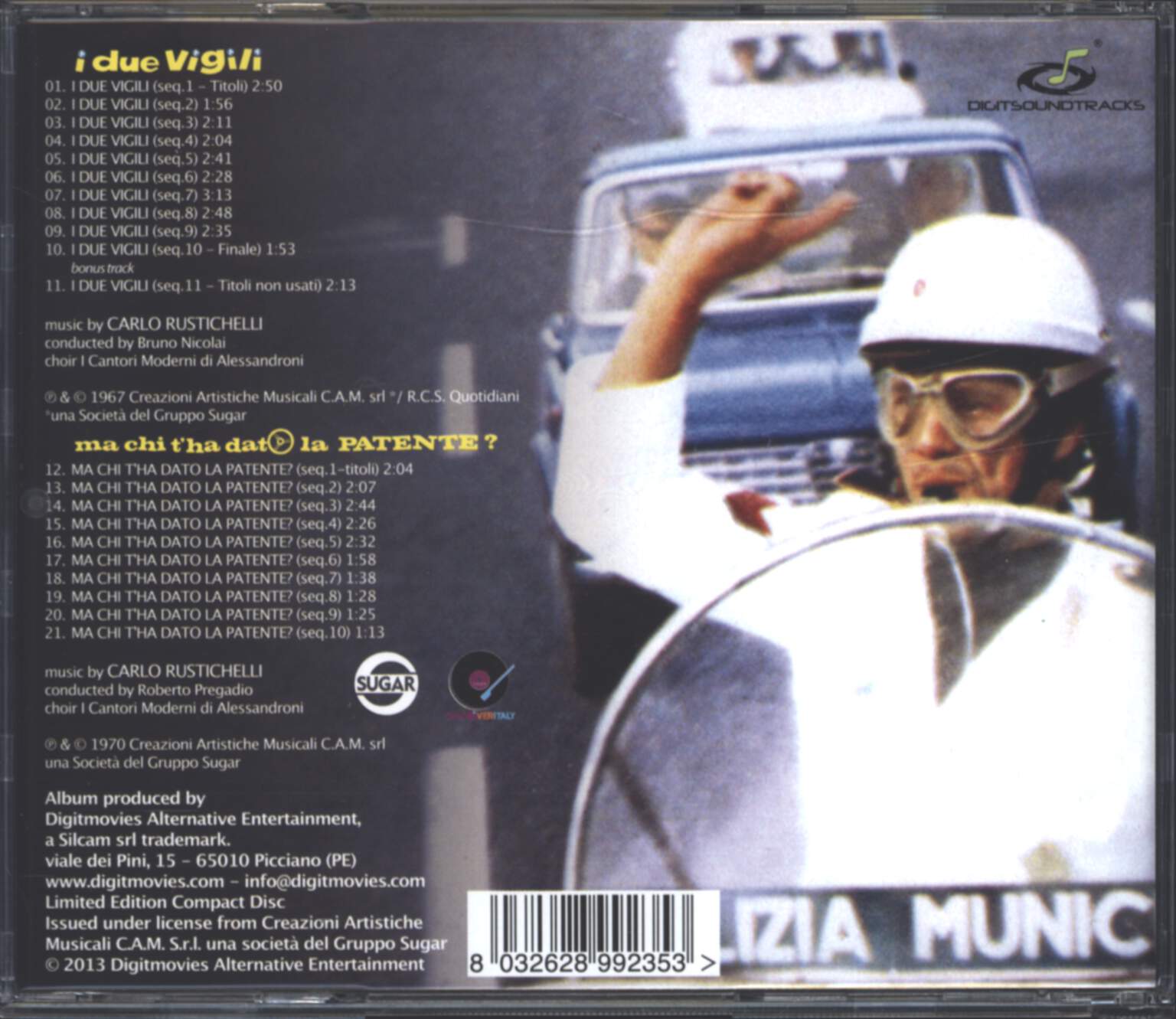 Carlo Rustichelli: I Due Vigili / Ma Chi T'ha Dato La Patente?, CD
