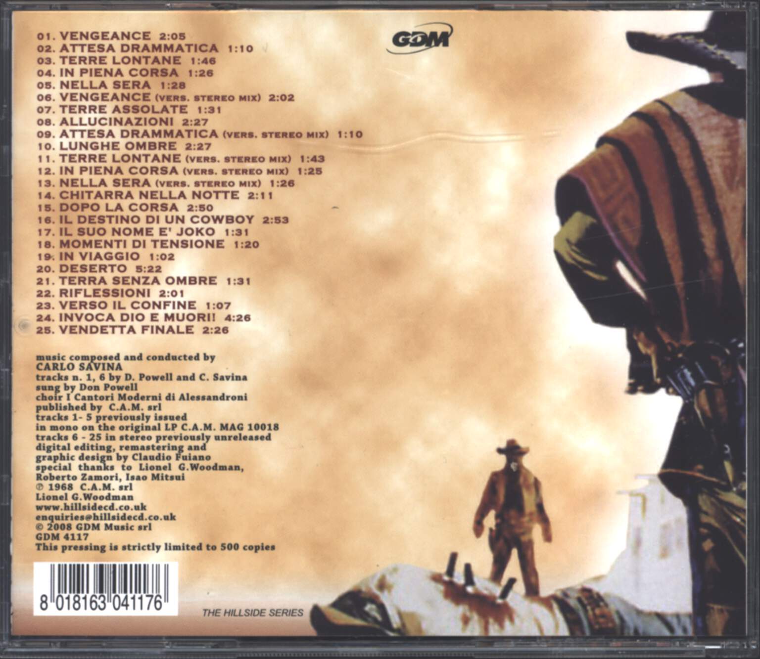 Carlo Savina: Joko Invoca Dio... E Muori (Original Soundtrack), CD