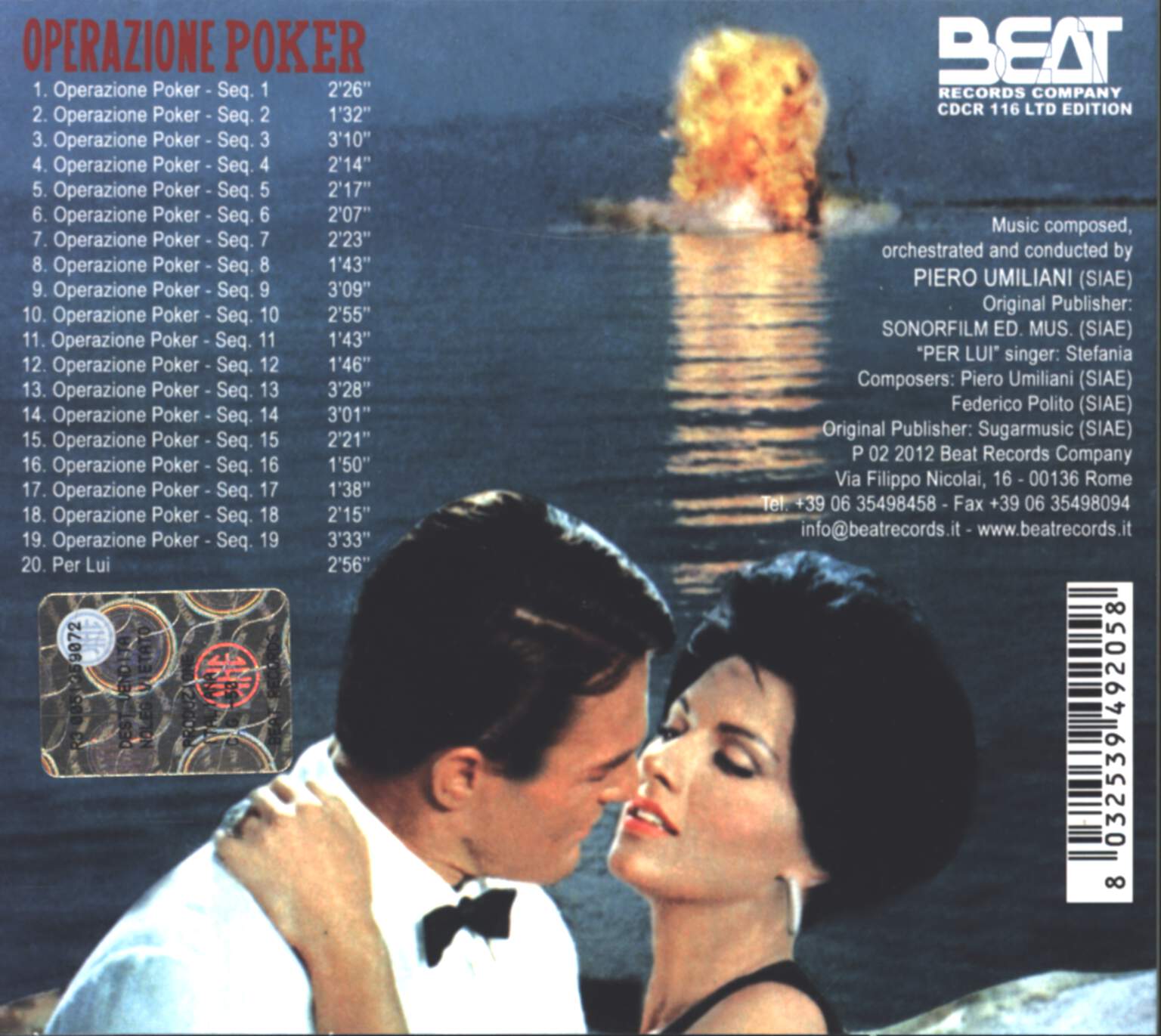 Piero Umiliani: Operazione Poker, CD