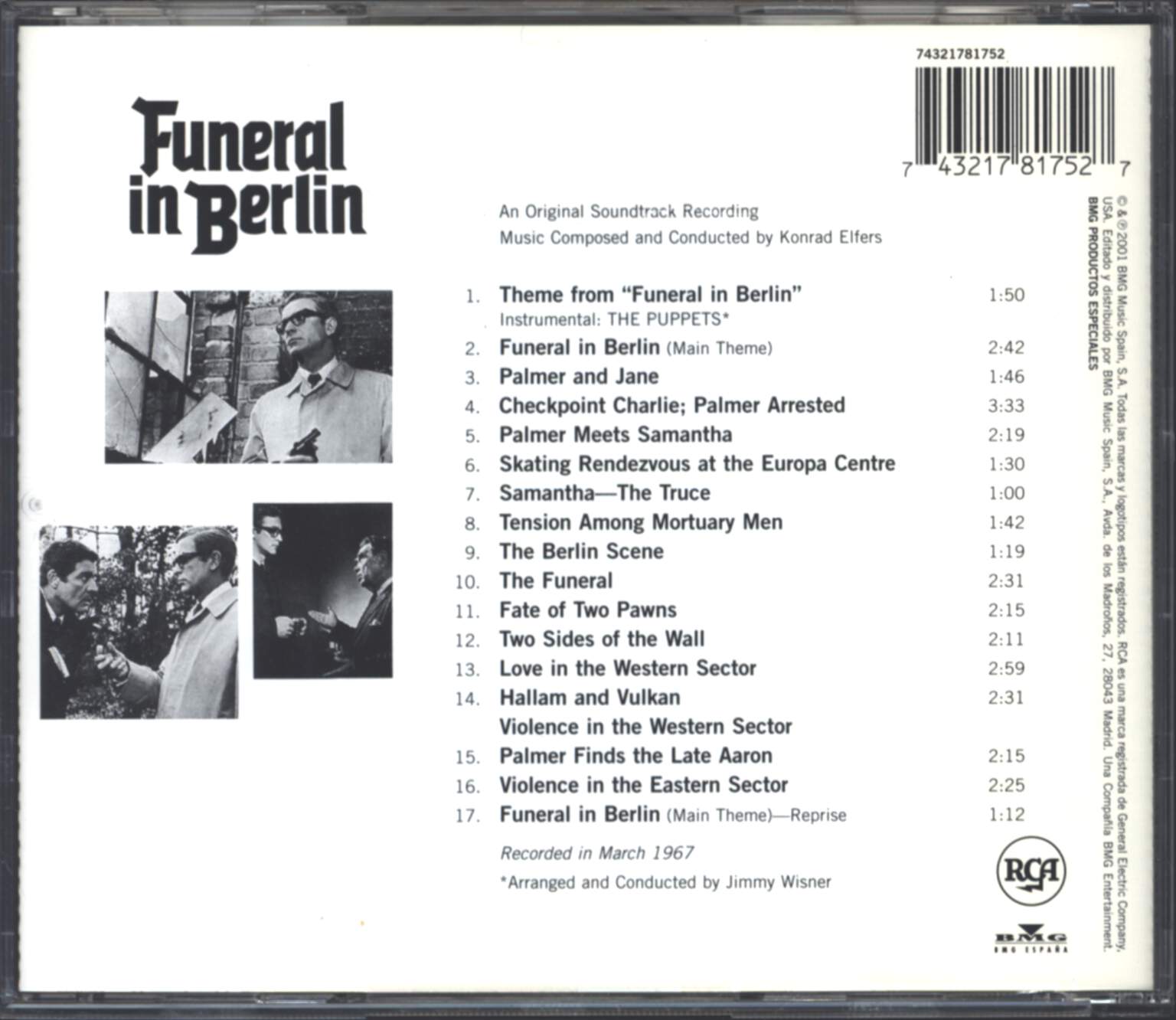 Konrad Elfers: Funeral In Berlin (An Original Soundtrack Recording), CD