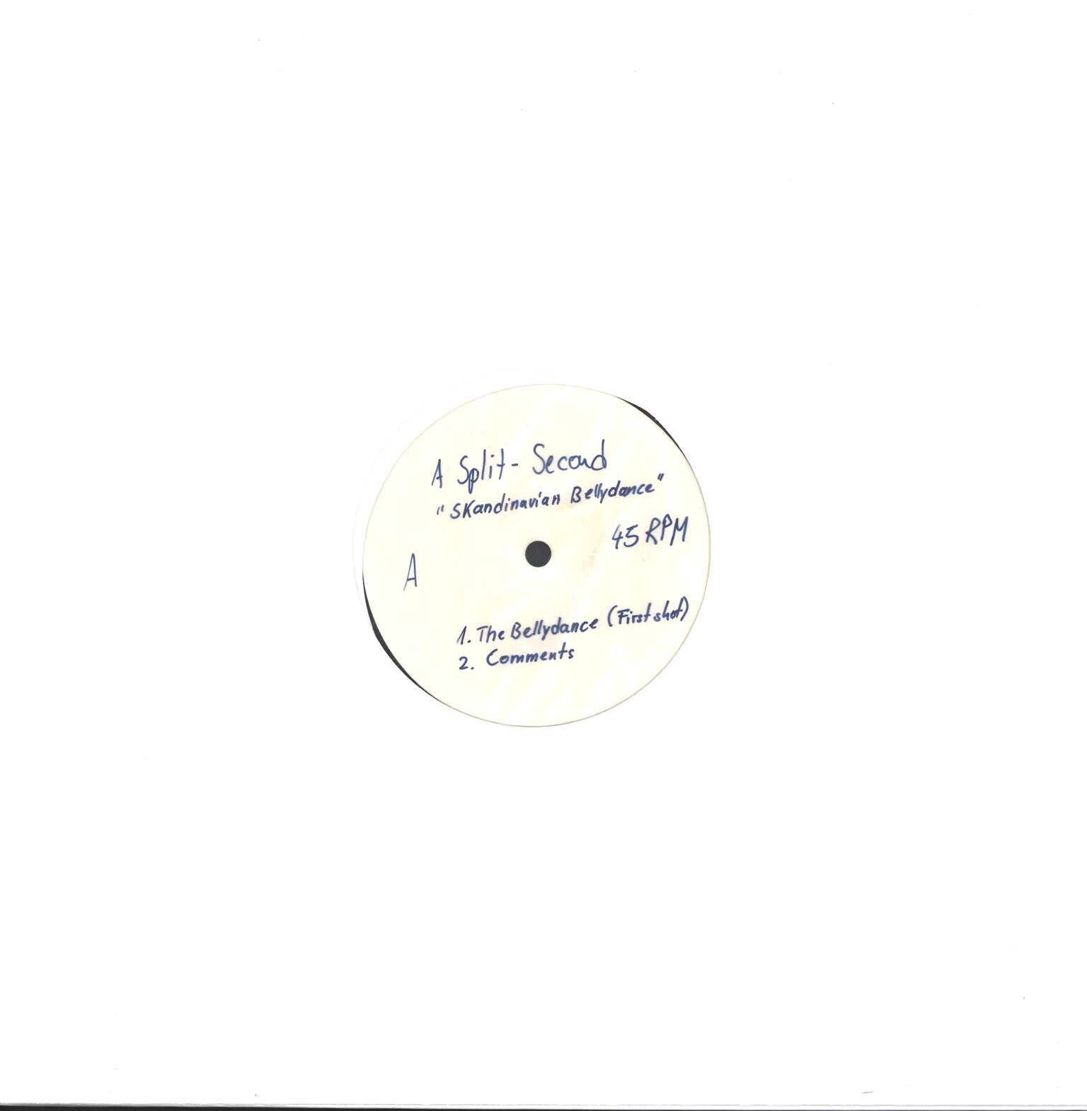 A Split Second: Scandinavian Bellydance, 12" Maxi Single (Vinyl)