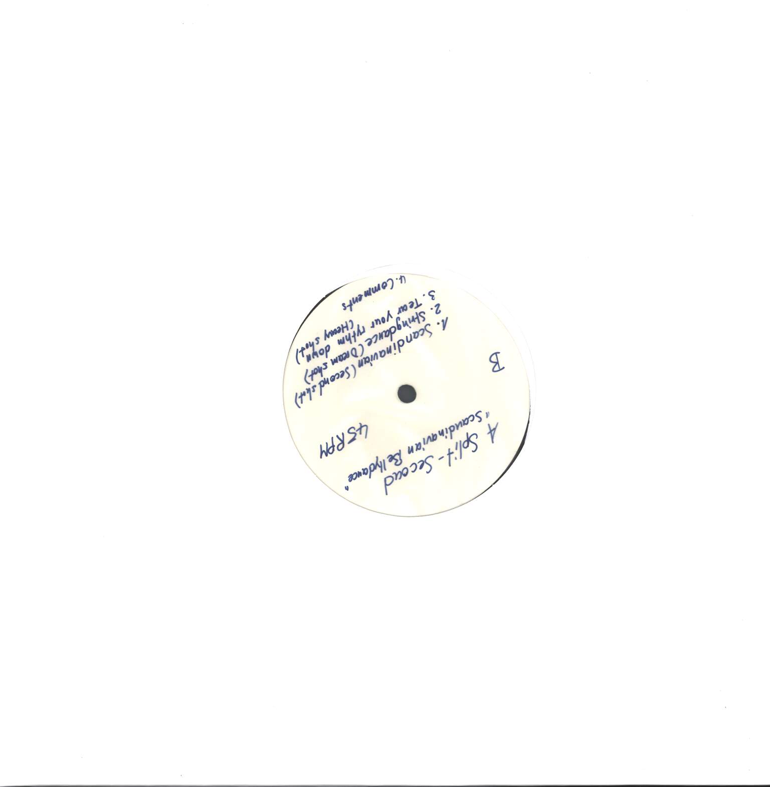 A Split Second: Scandinavian Bellydance, 12" Maxi Single (Vinyl)
