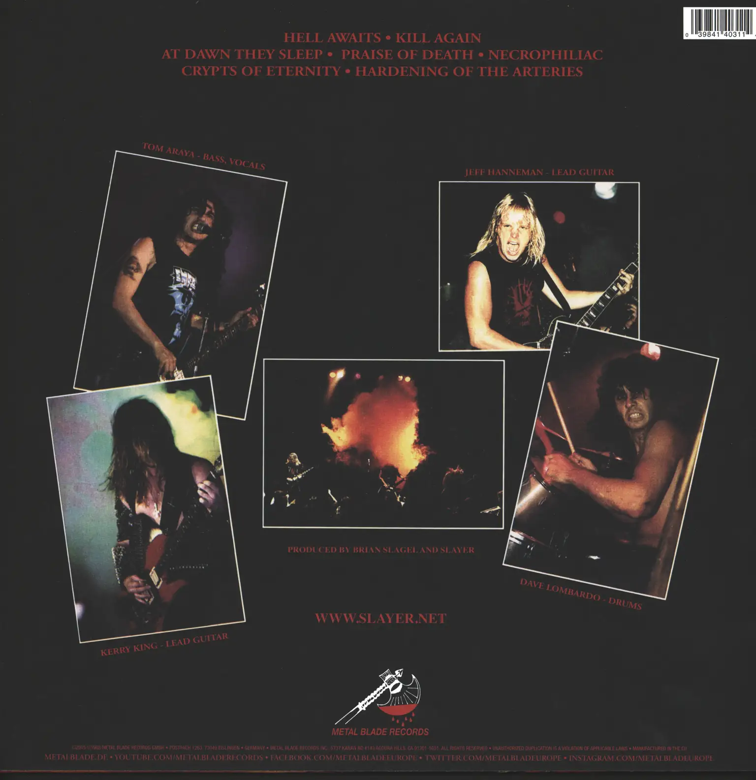 Slayer: Hell Awaits, LP (Vinyl)