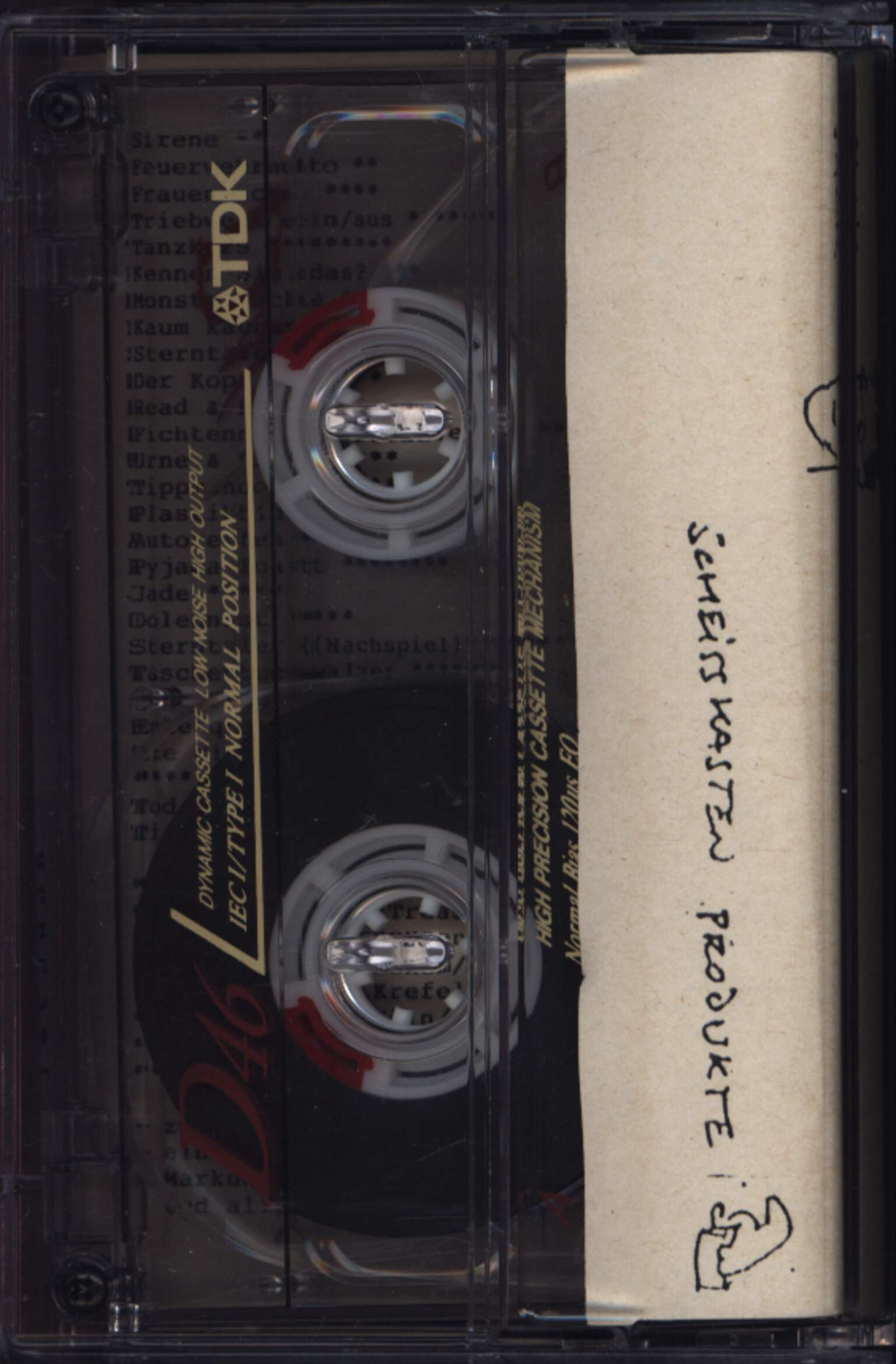 Harald Sack Ziegler: Schnappschüsse (Live-Mix 92/93), Compact Cassette