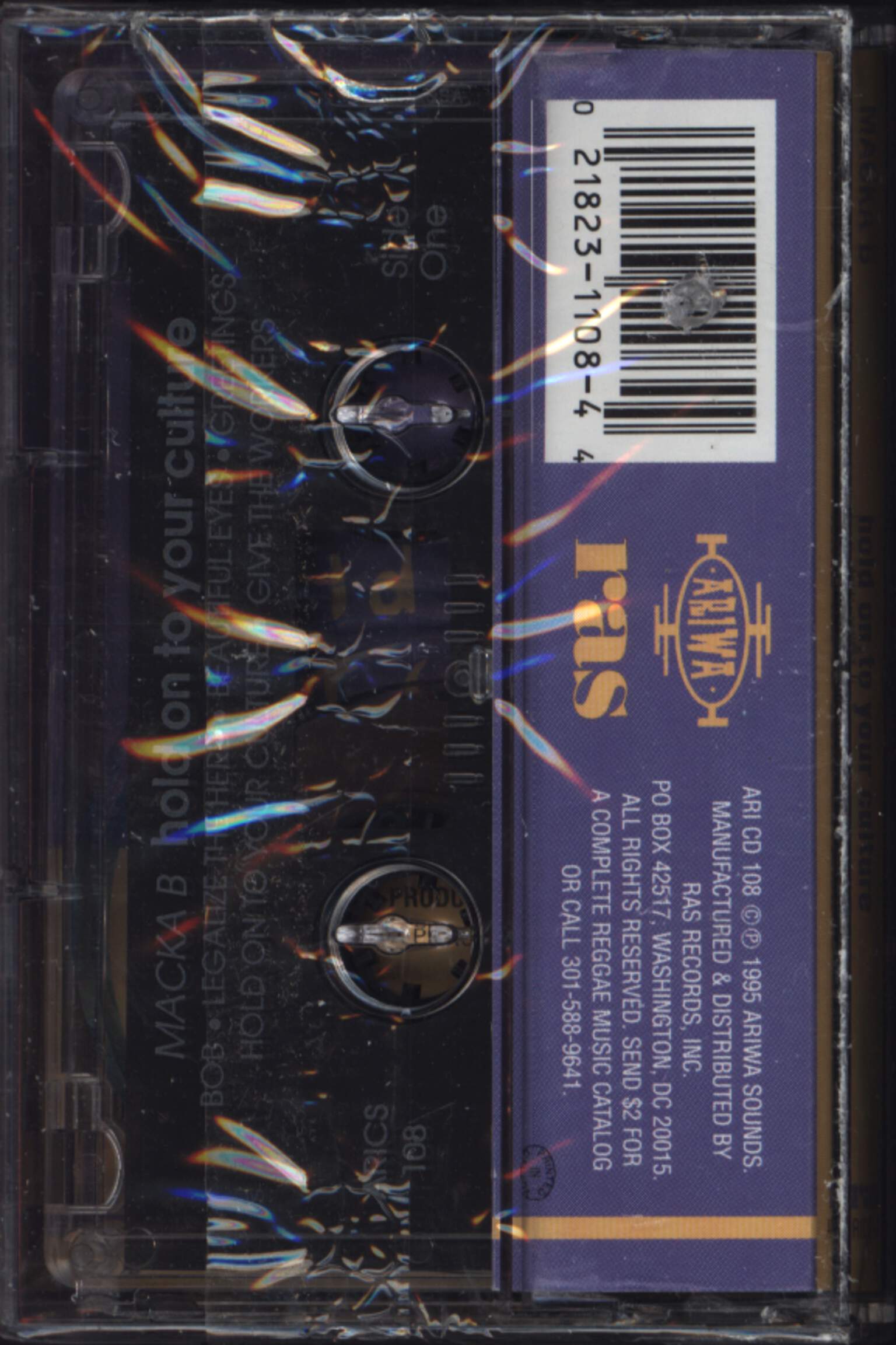 Macka B: Hold On To Your Culture, Compact Cassette