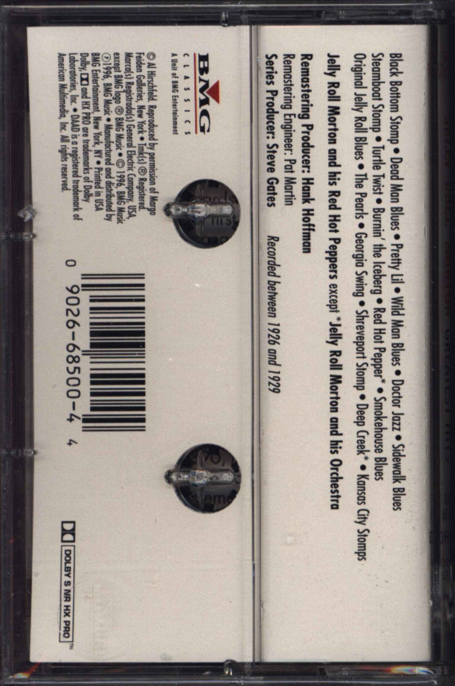 Jelly Roll Morton: Greatest Hits, Tape