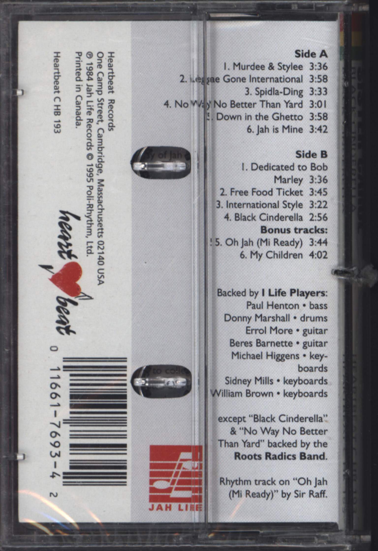 Sister Carol: Black Cinderella, Compact Cassette