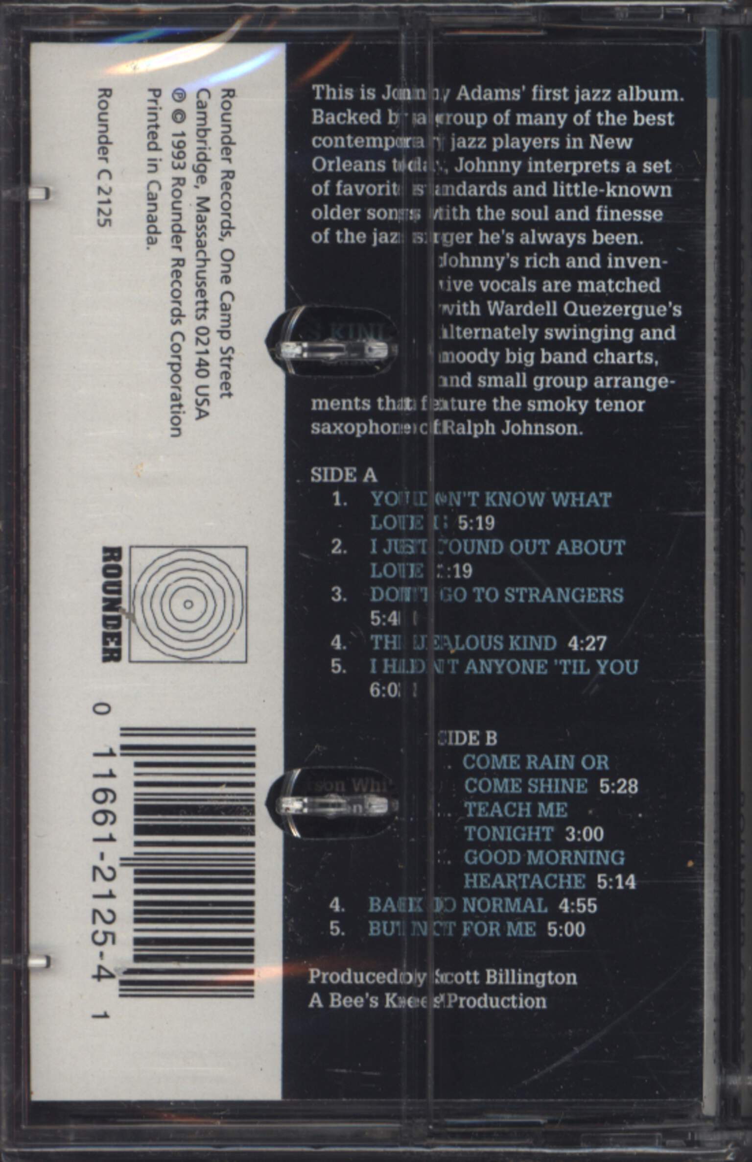 Johnny Adams: Good Morning Heartache, Compact Cassette