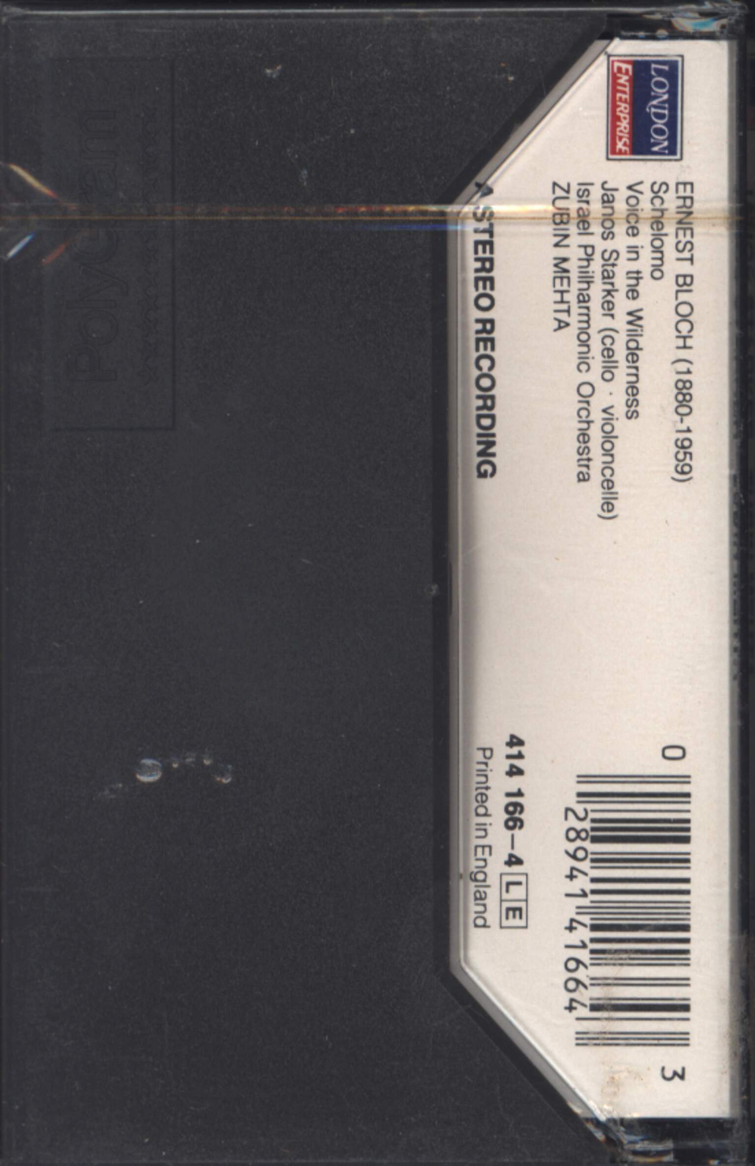 Janos Starker: Schelomo / Voice In The Wildnerness, Compact Cassette